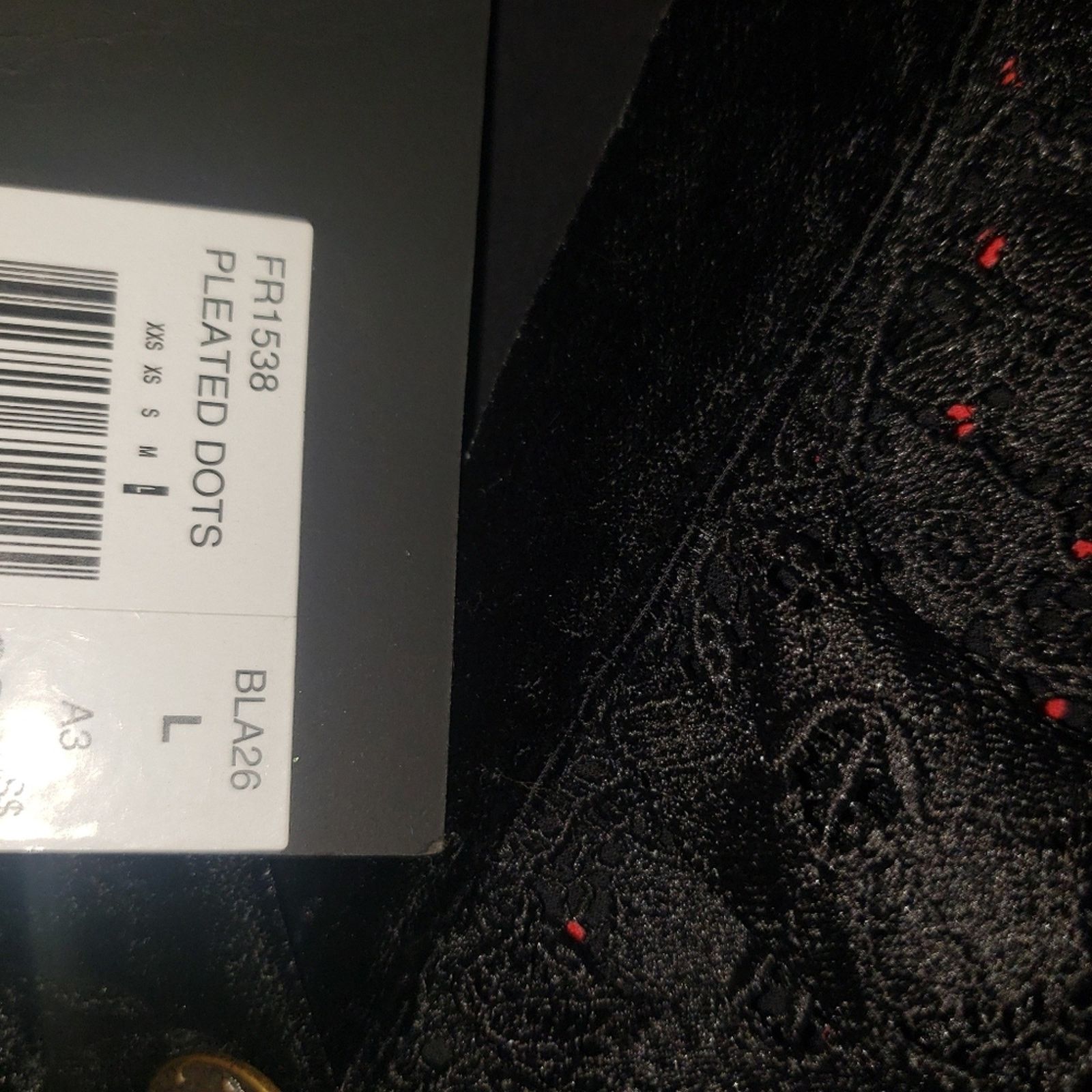 The Kooples NWT! The Kooples midi dress Black w/ red polka-dot Lace sz L Size L / US 10 / IT 46 - 3 Thumbnail