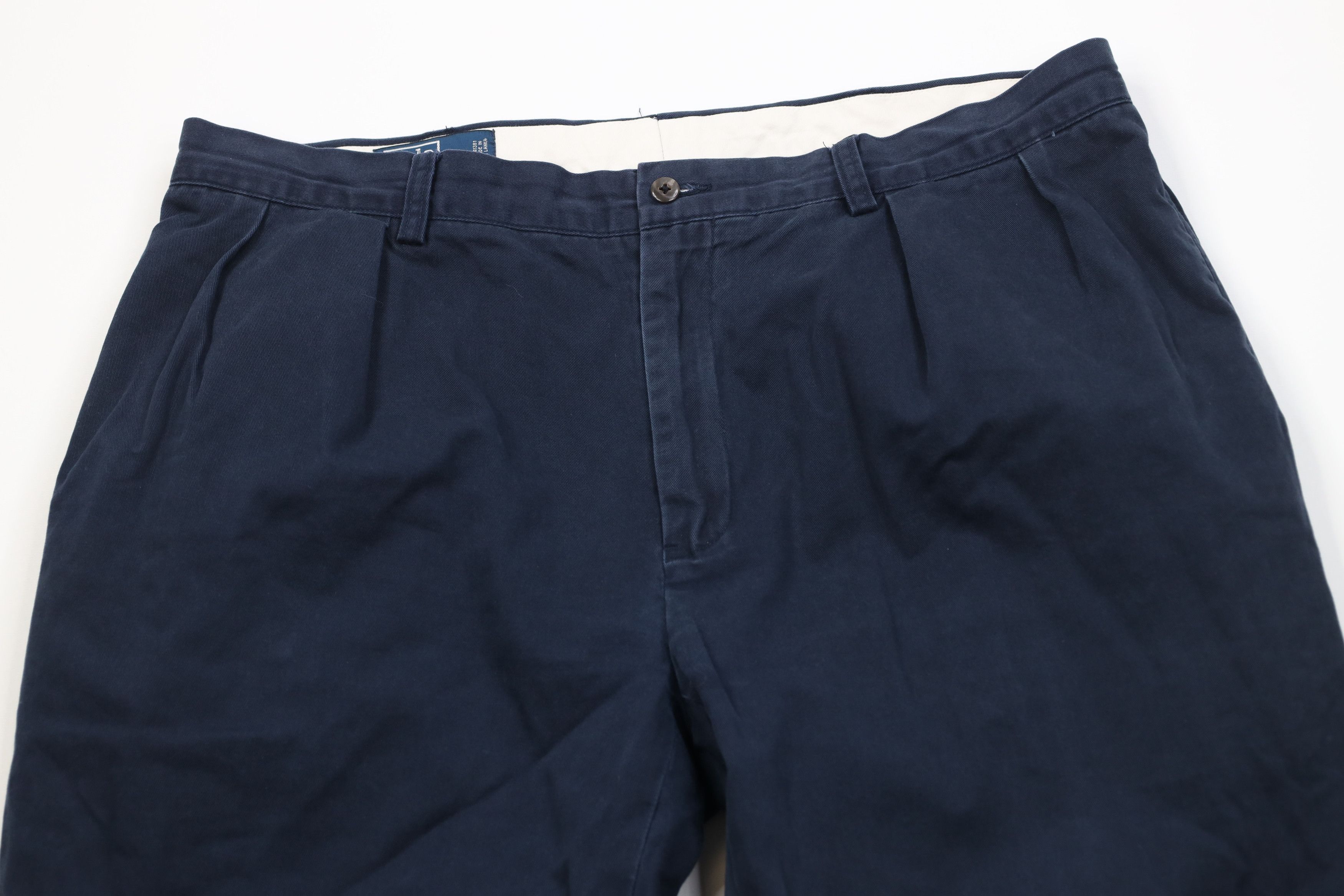 Ralph Lauren Vintage 90s Ralph Lauren Ethan Heavy Wide Leg Chino Pants Size US 38 / EU 54 - 2 Thumbnail
