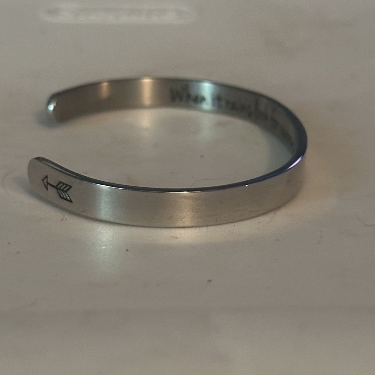 Other Inspirational stainless steel When It Rains cuff bracelet Size ONE SIZE - 6 Thumbnail