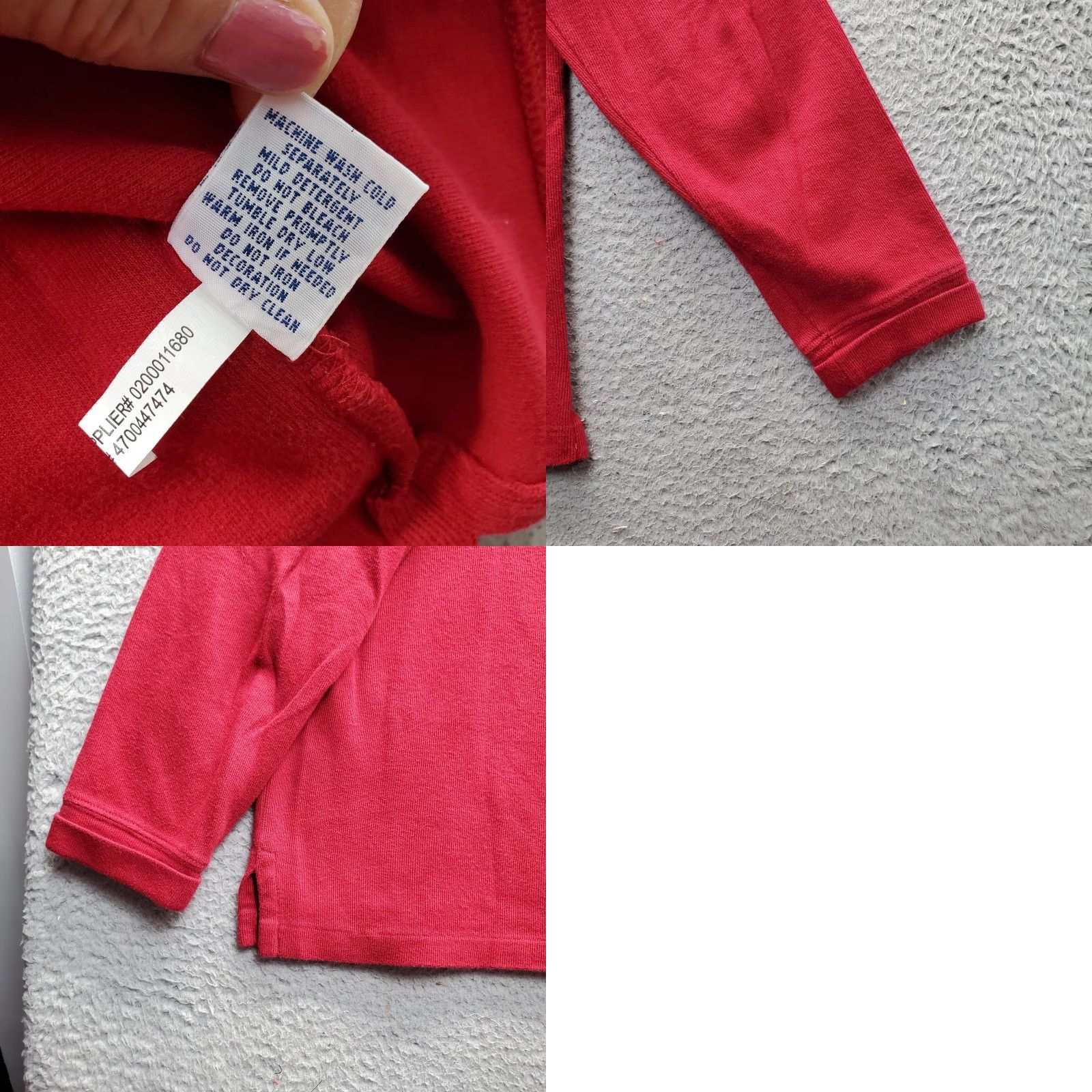 Polo Ralph Lauren Polo Ralph Lauren Sweater Mens Large Red Estate Rib Long Sleeve Slit Quarter Zip Size US L / EU 52-54 / 3 - 8 Thumbnail