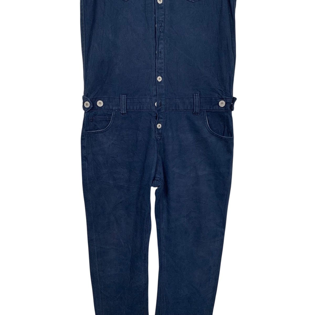 Japanese Brand Moon Blue Hoist Metropolis USA Jumpsuit Size 32" / US 10 / IT 46 - 5 Thumbnail