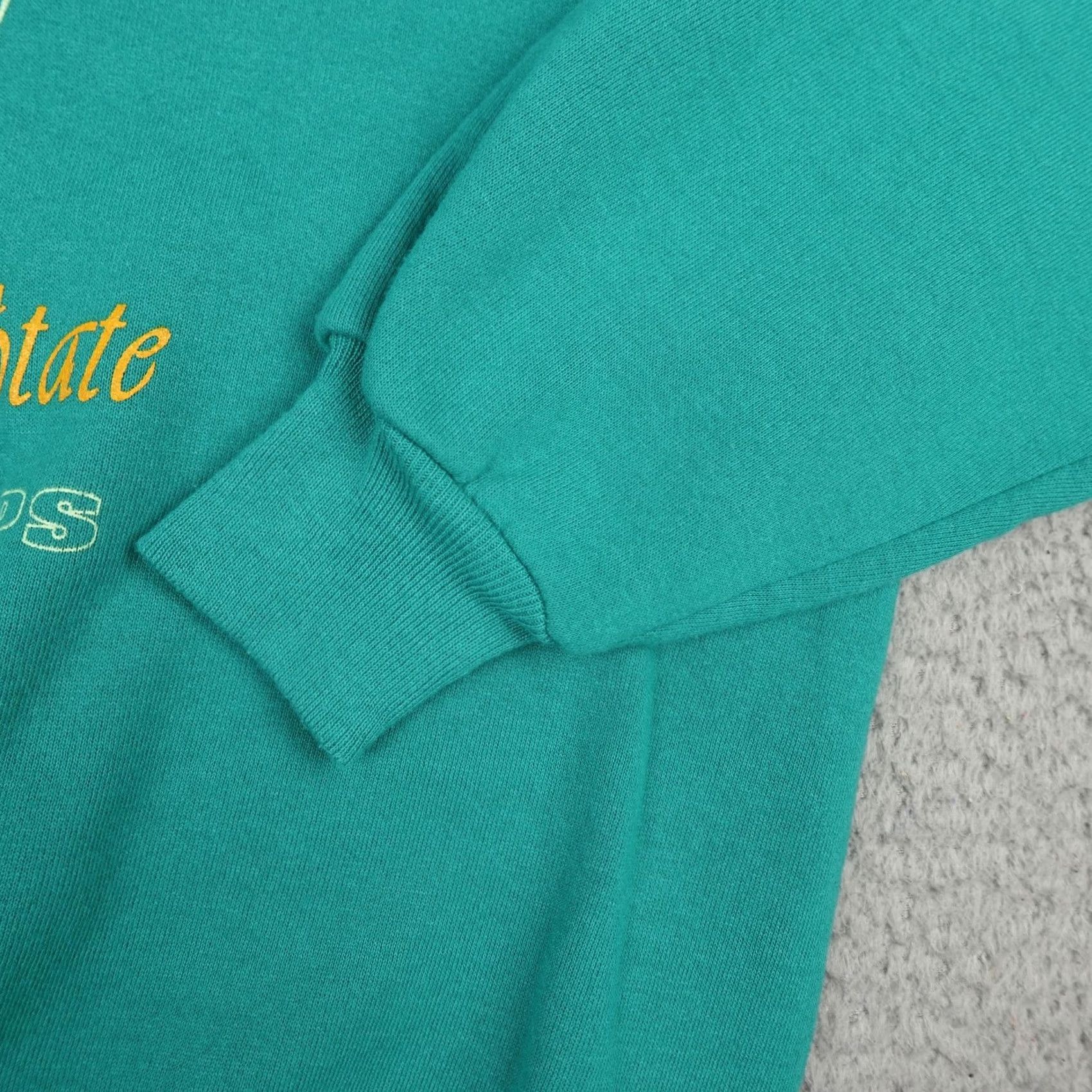 Jerzees VINTAGE Jerzees Sweatshirt Mens XL 1993 State Cross Country Championships Green 90s Cotton Polyester Fleece Graphic Print Pullover Crew Neck Ragged? Size US XL / EU 56 / 4 - 6 Thumbnail