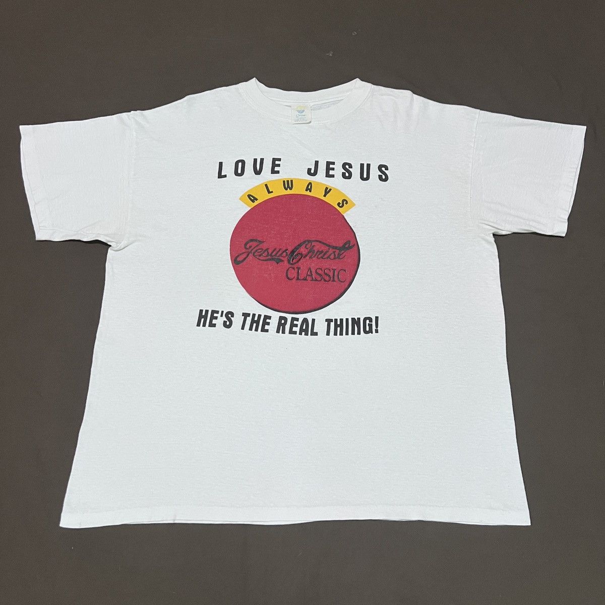 Vintage Vintage 90s LOVE JESUS ALWAYS Parody Tee XL God Bible Holy Size US XL / EU 56 / 4 - 2 Thumbnail