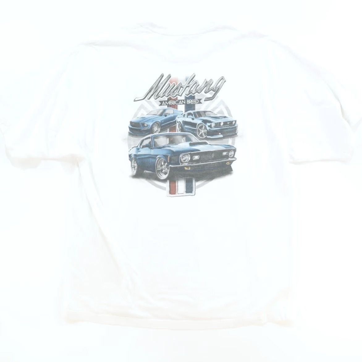 Ford Out of Bounds Ford Mustang Solid T-Shirt White 2XL Mens Shirt Short Sleeve Crew Neck Cotton Vintage? No. Size US XXL / EU 58 / 5 - 2 Thumbnail