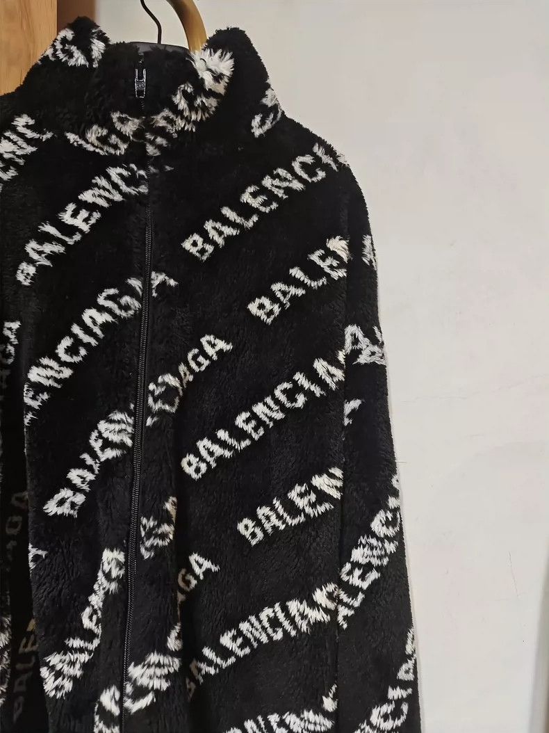 Balenciaga Balenciaga size 36 Black barrage teddy coat Size L / US 10 / IT 46 - 2 Thumbnail
