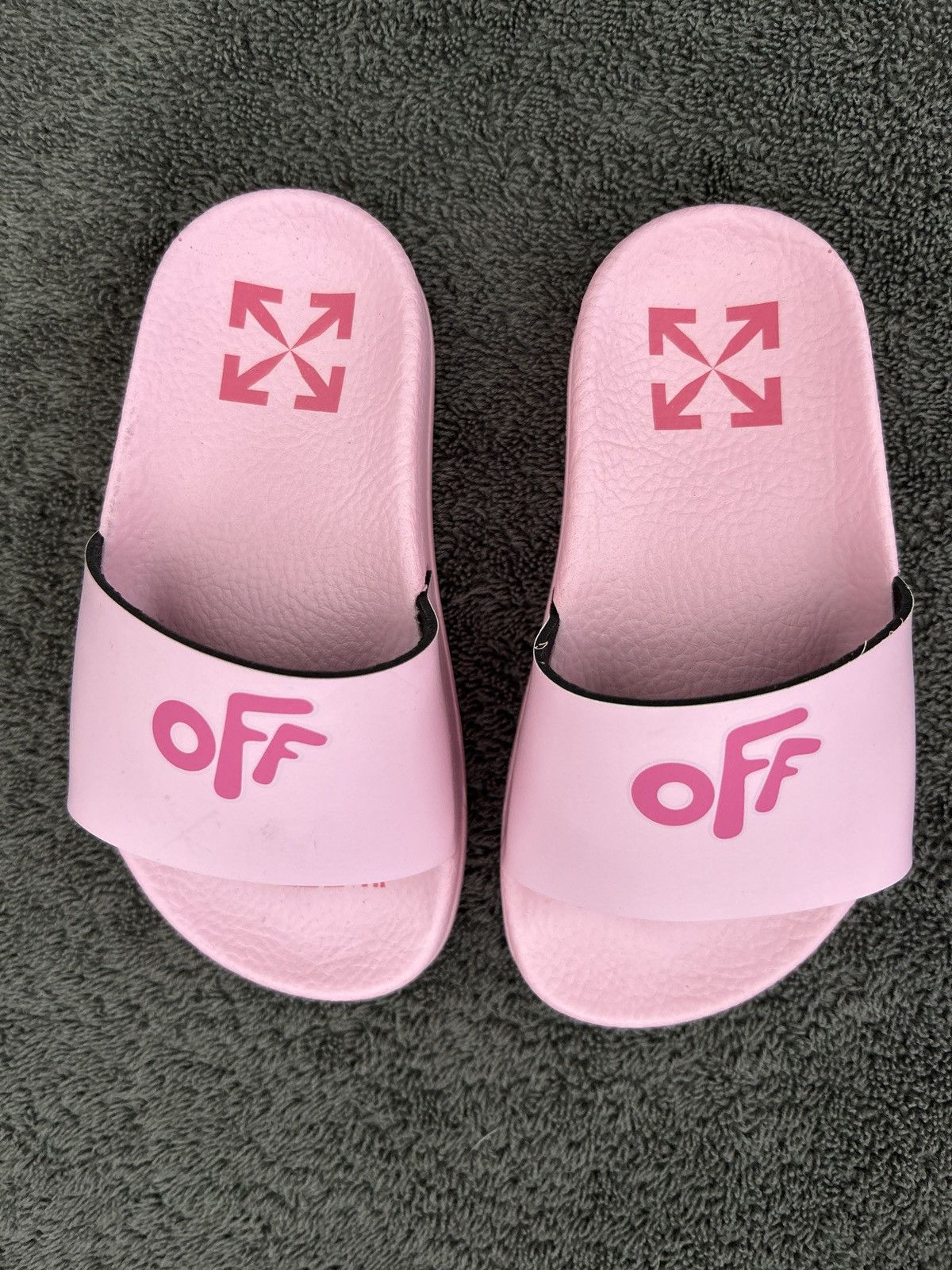 Off-White Off-White Kids Pool Slider Pink Size 9T Size US 4 / IT 34 - 2 Thumbnail