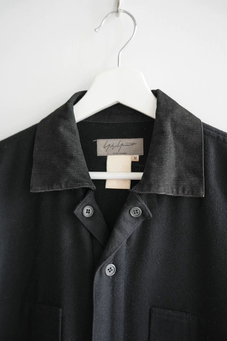 Yohji Yamamoto Yohji Yamamoto 98aw corduroy collar wool shirt-2505 Size US M / EU 48-50 / 2 - 3 Thumbnail