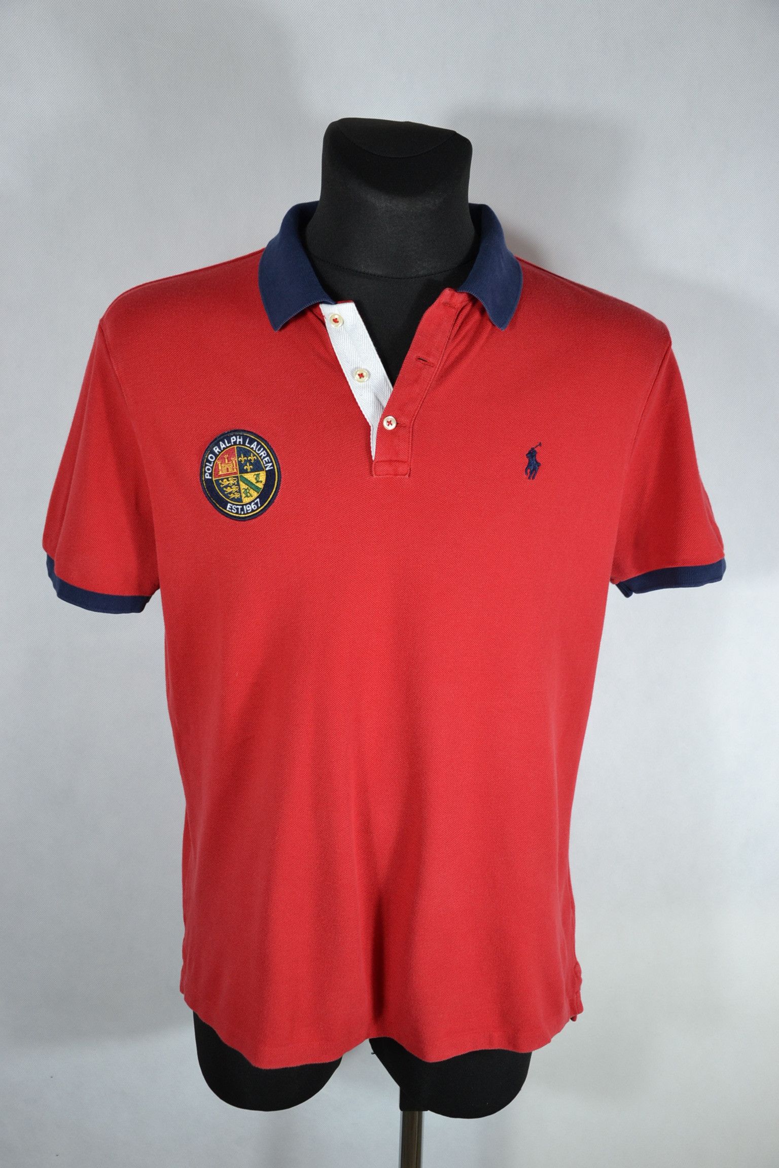 Polo Ralph Lauren POLO RALPH LAUREN Rugby Polo Mens L Shirt Slim Fit Rare Size US L / EU 52-54 / 3 - 1 Thumbnail