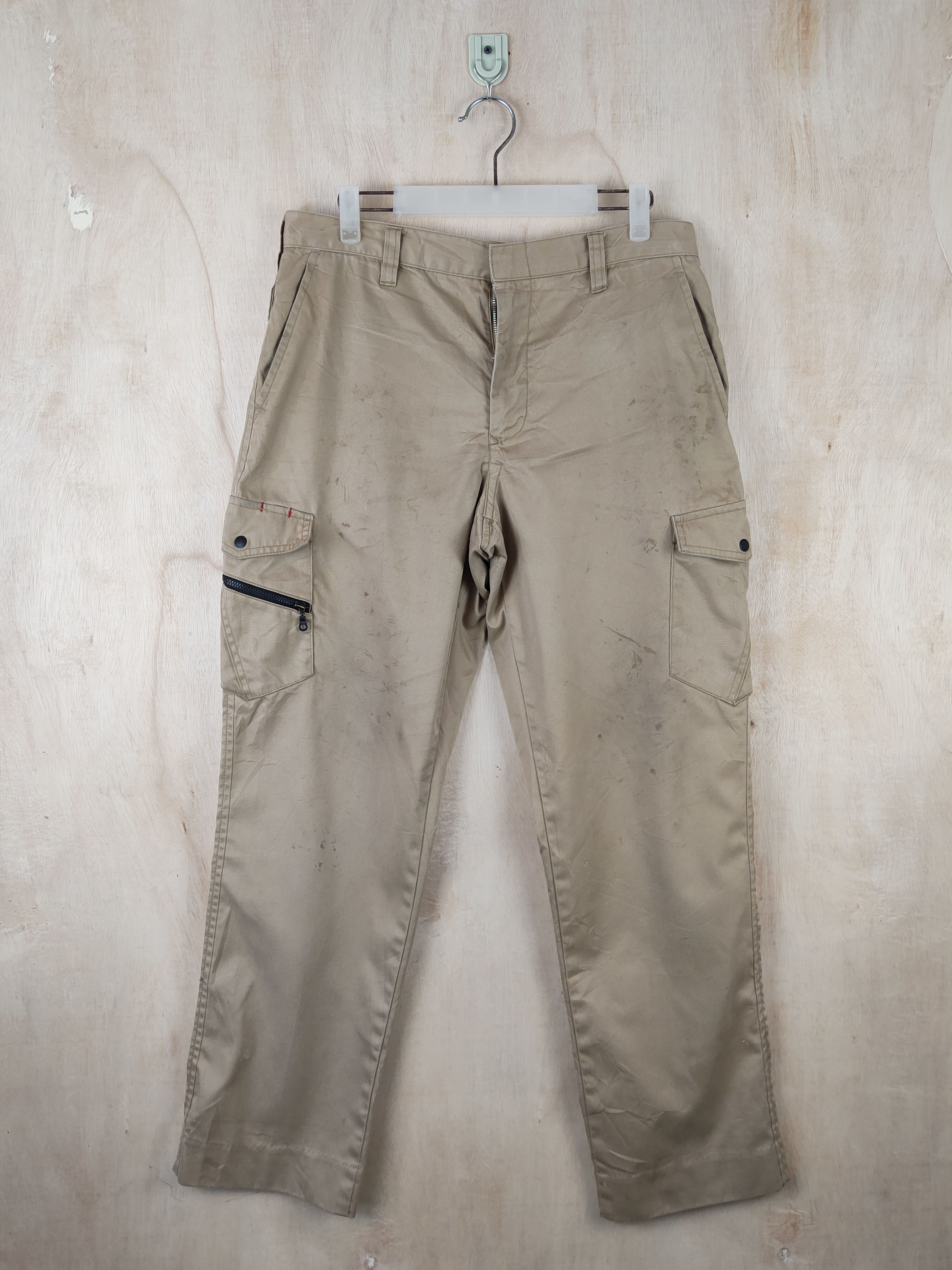 Japanese Brand W.Impact Brown Multipocket Tactical Cargo Pants #S2486 Size US 33 - 1 Thumbnail