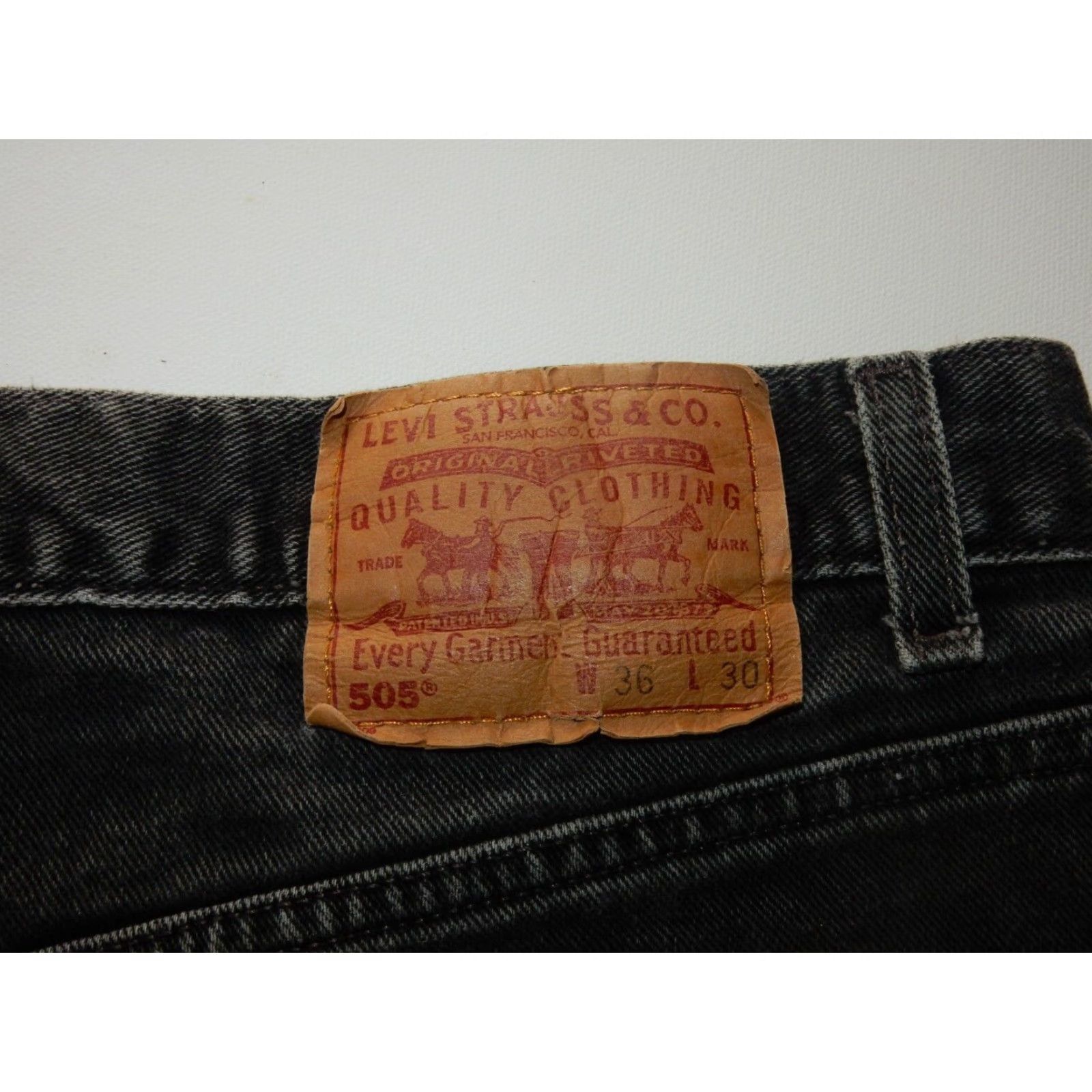 Levi's VINTAGE Levi's Jeans Men's Size 36x30 Black Denim Straight Mens Size US 36 / EU 52 - 3 Thumbnail