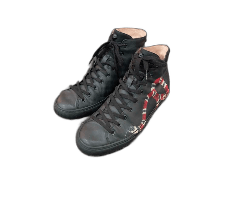 Gucci Gucci High Top Sneakers with Snake Print Size US 9 / EU 42 - 1 Thumbnail