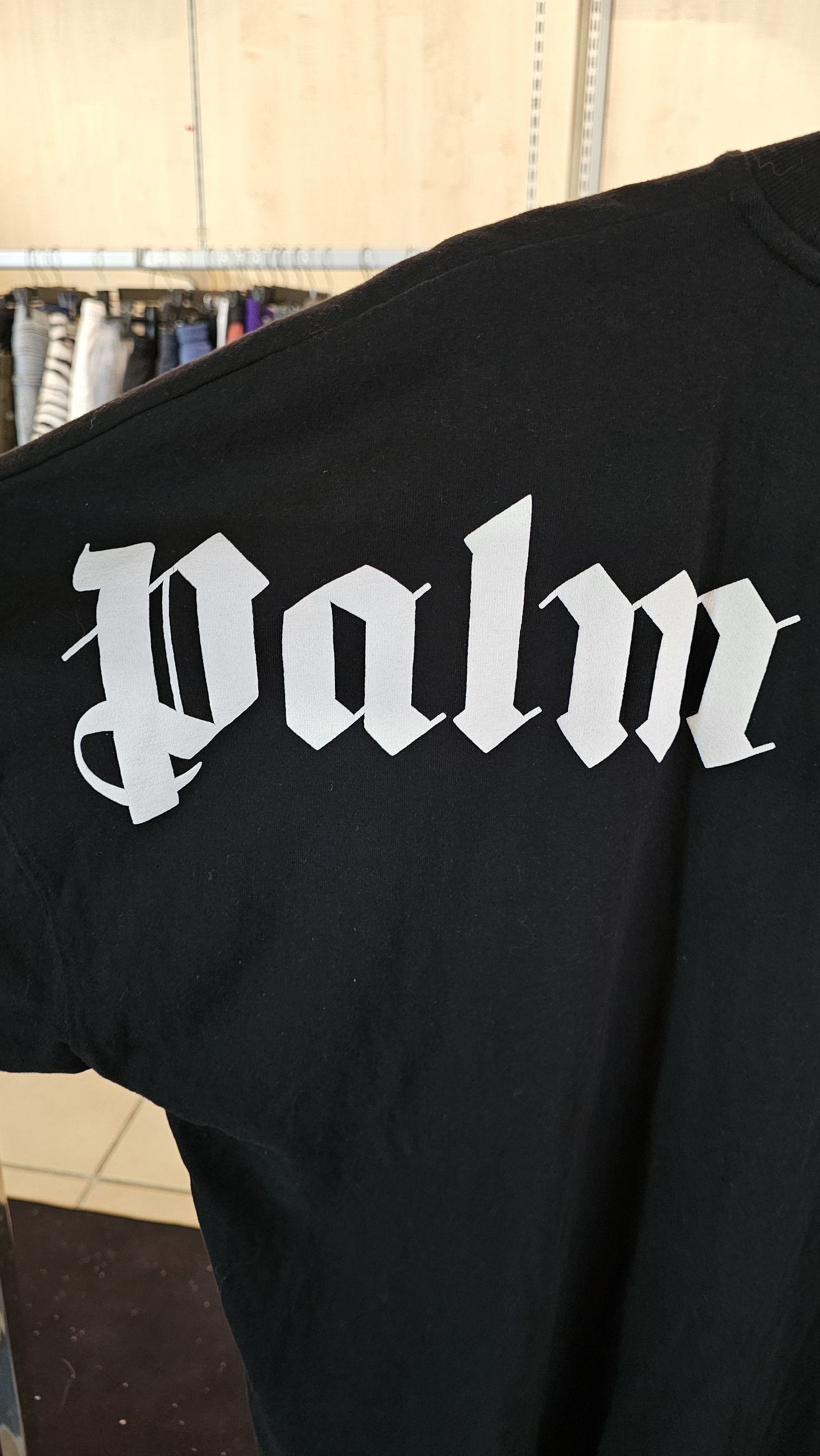 Palm Angels Palm Angels Big Logo Tee – Black Size US M / EU 48-50 / 2 - 3 Thumbnail