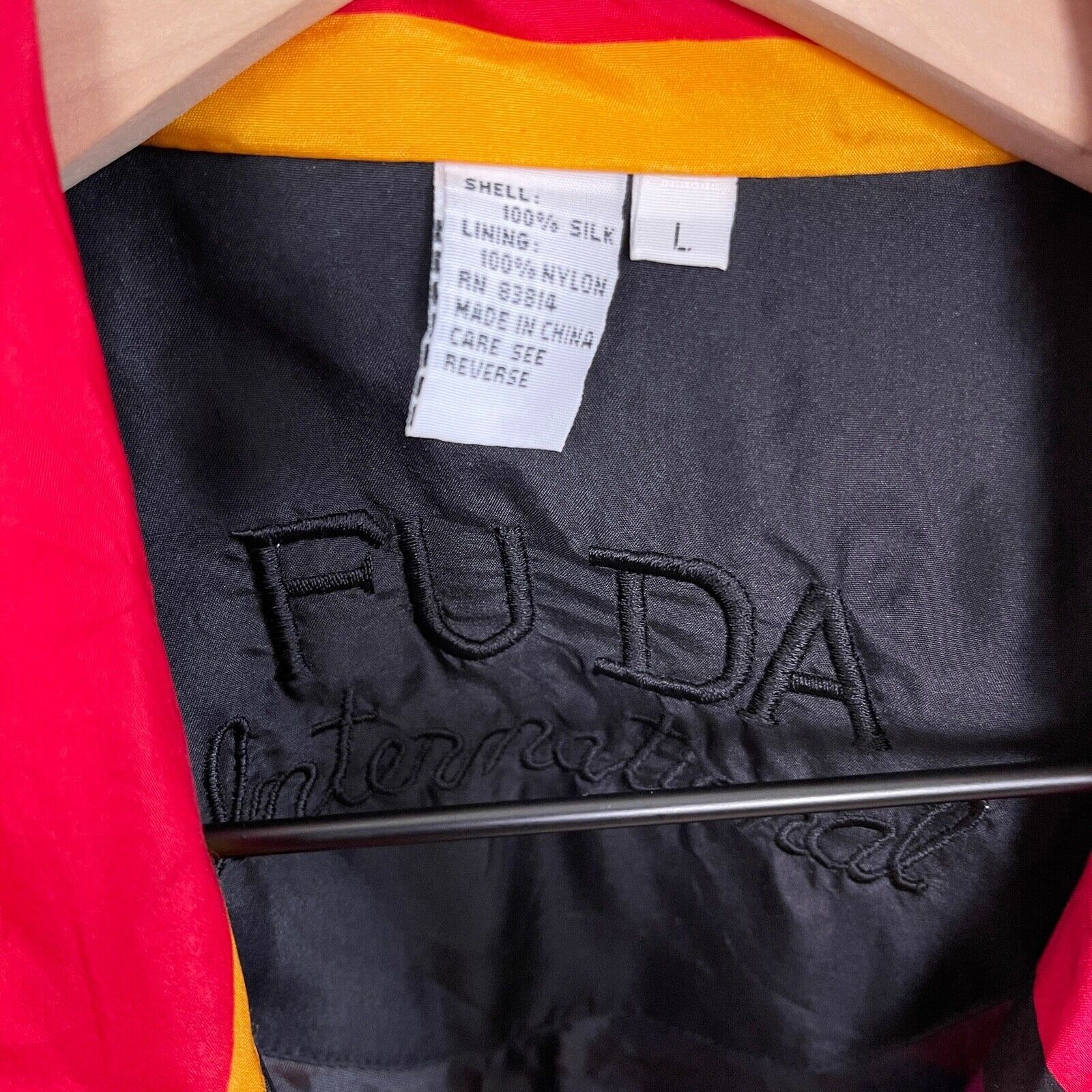 Vintage Fuda International Vintage Silk Bomber Jacket Stripe Women L Size L / US 10 / IT 46 - 5 Thumbnail