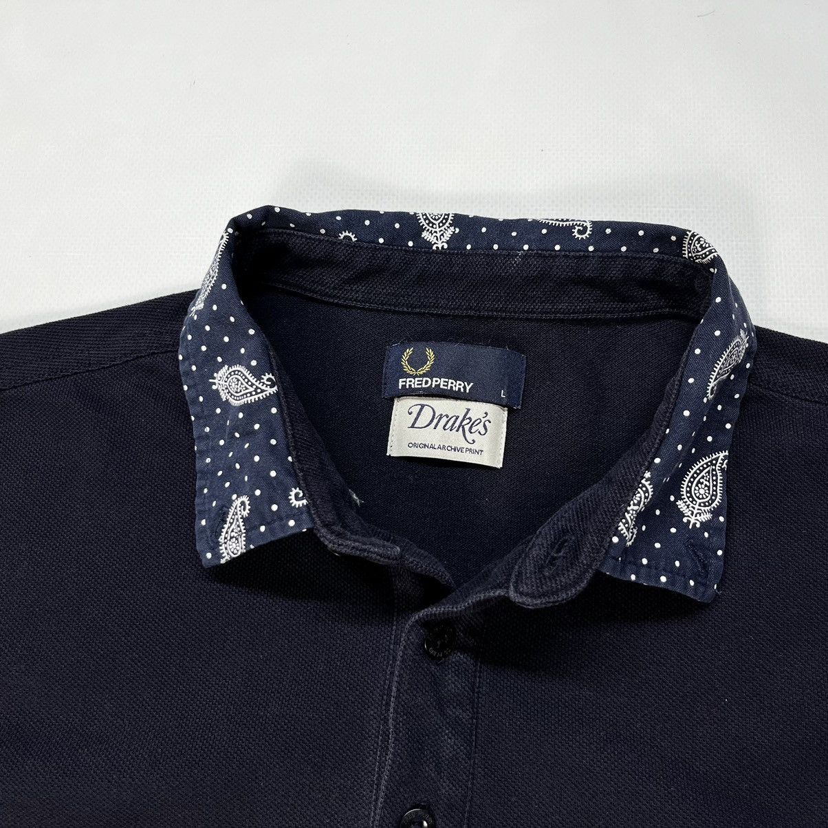 Drake's × Fred Perry Fred Perry X Drake's Paisley Collar Polo Shirt Mens Size US L / EU 52-54 / 3 - 3 Thumbnail