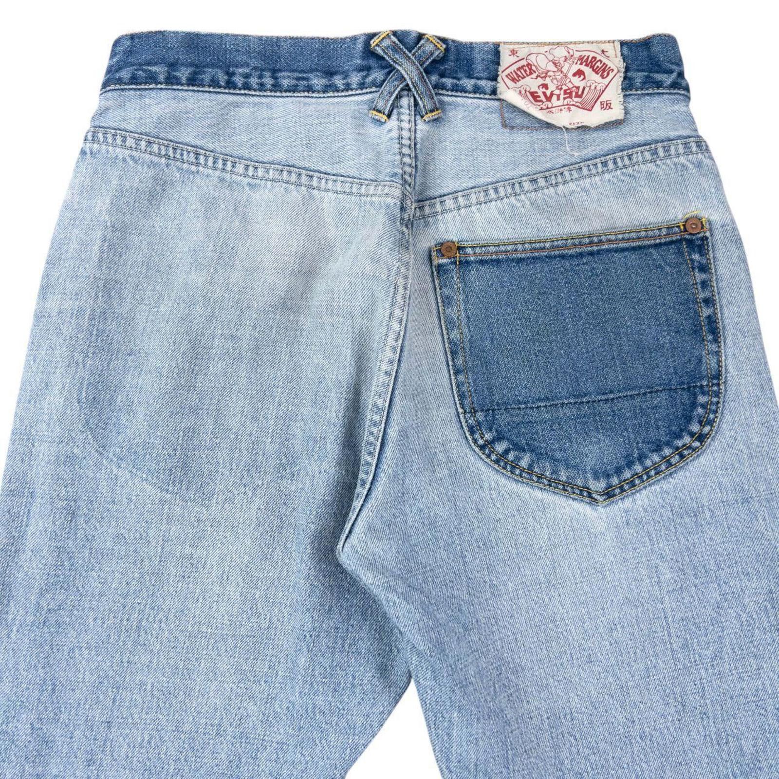 Evisu Vintage 2000s Evisu Contrast Patchwork Denim Jeans Size W28 Size US 28 / EU 44 - 4 Thumbnail