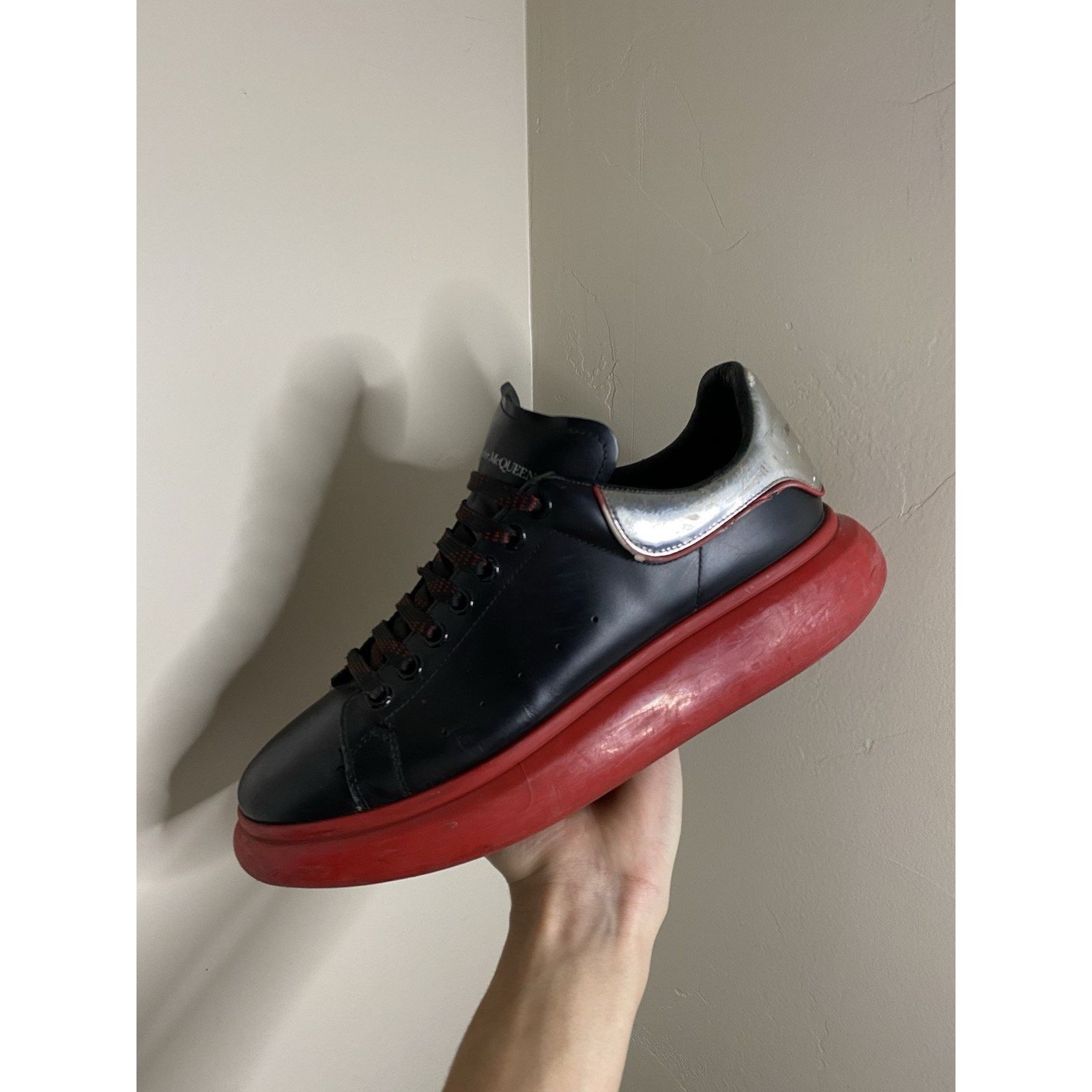 Alexander McQueen Alexander McQueen 'Black Silver Lust Red' ( 12 US) Size US 12 / EU 45 - 24 Thumbnail
