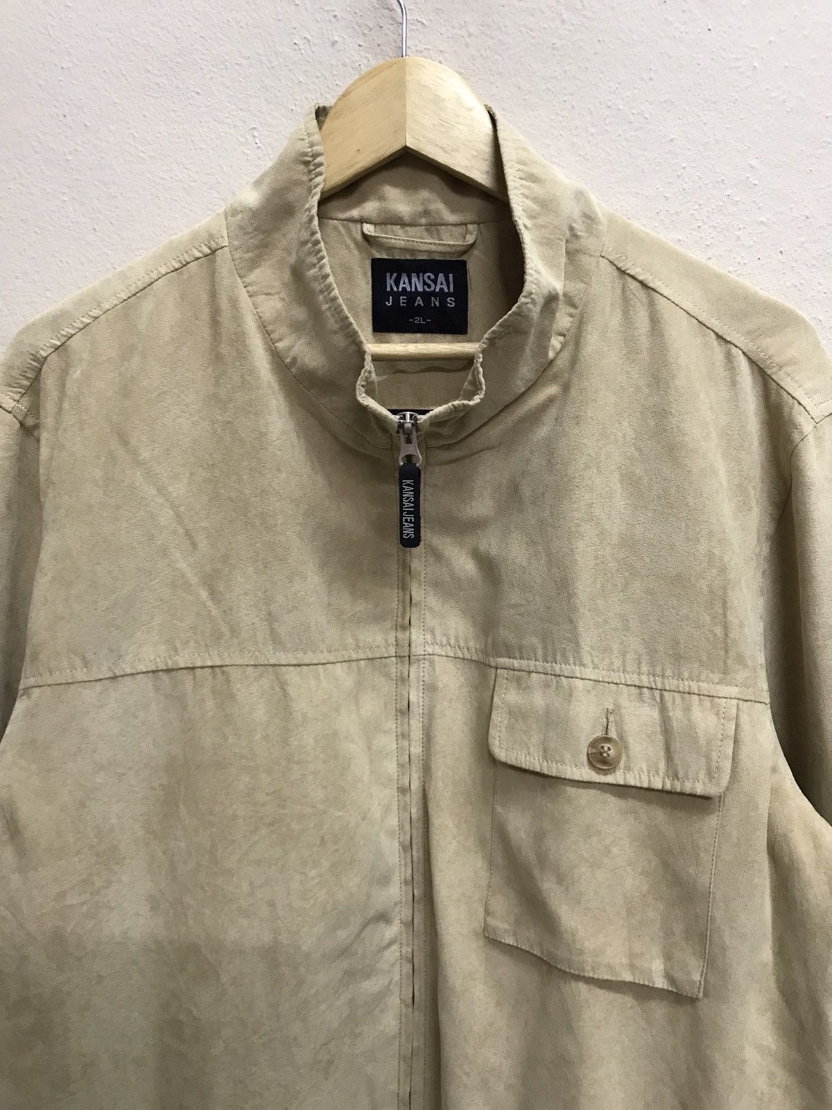 Japanese Brand × Kansai Yamamoto × Vintage Vintage Kansai Jeans Cudroy Worker Jacket Zipper Size US XL / EU 56 / 4 - 16 Thumbnail