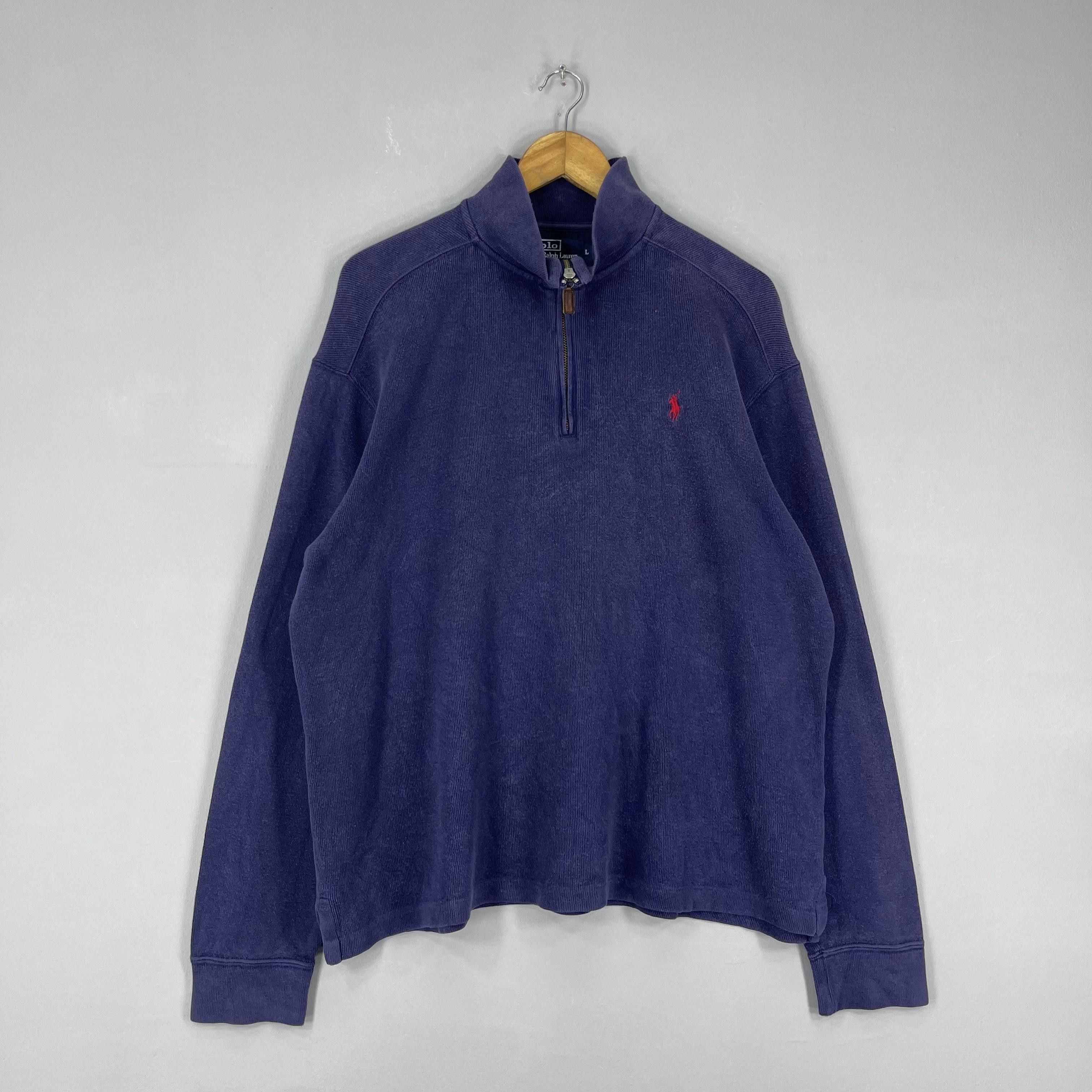 Polo Ralph Lauren Vintage 90s POLO RALPH LAUREN Half Zipper Sweatshirt Size US L / EU 52-54 / 3 - 3 Thumbnail