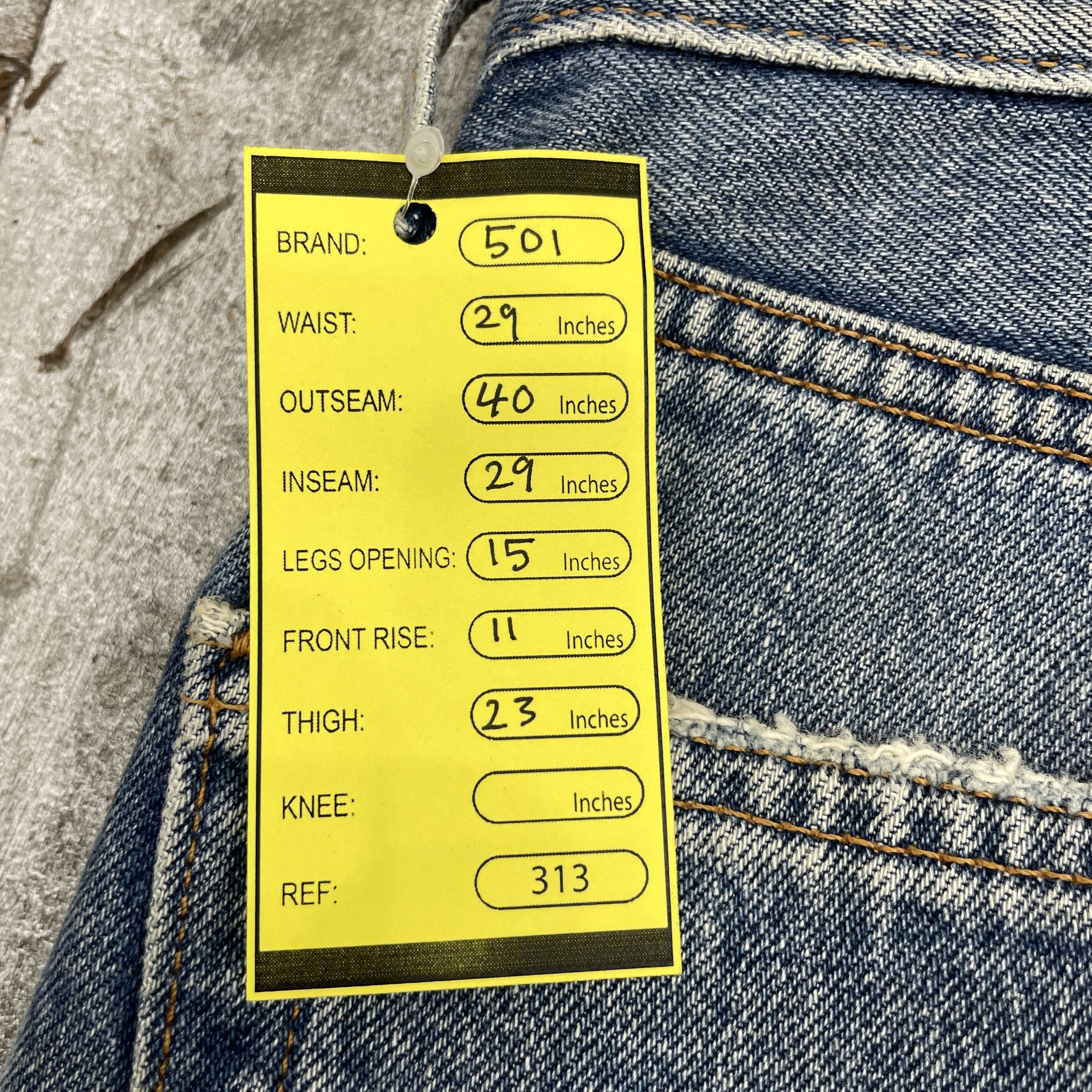 Levi's × Vintage Vintage Levi's 501 Faded Distressed Jeans-WC313 Size US 29 - 13 Thumbnail