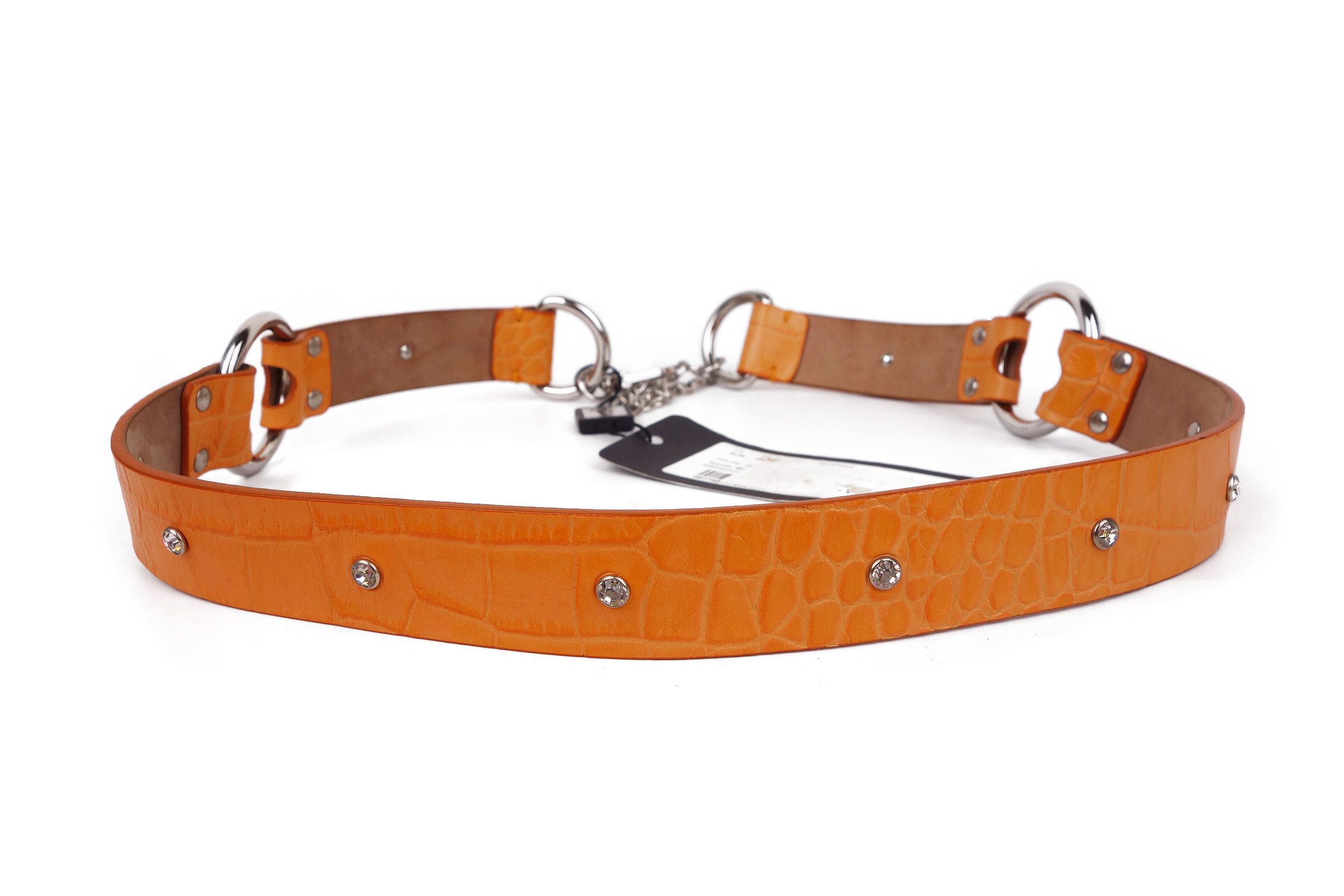 Dolce & Gabbana Dolce & Gabbana Leather Belt Studded Rhinestone 90 36 Size ONE SIZE - 8 Thumbnail