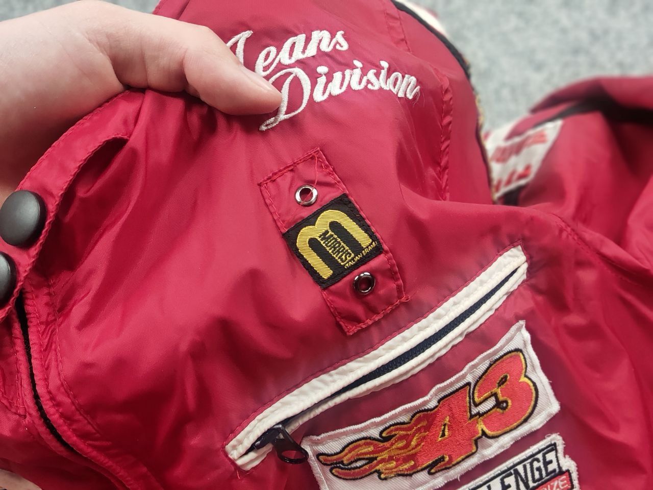 Vintage Morris Jeans Division Logo racing nascar Jacket Y2K