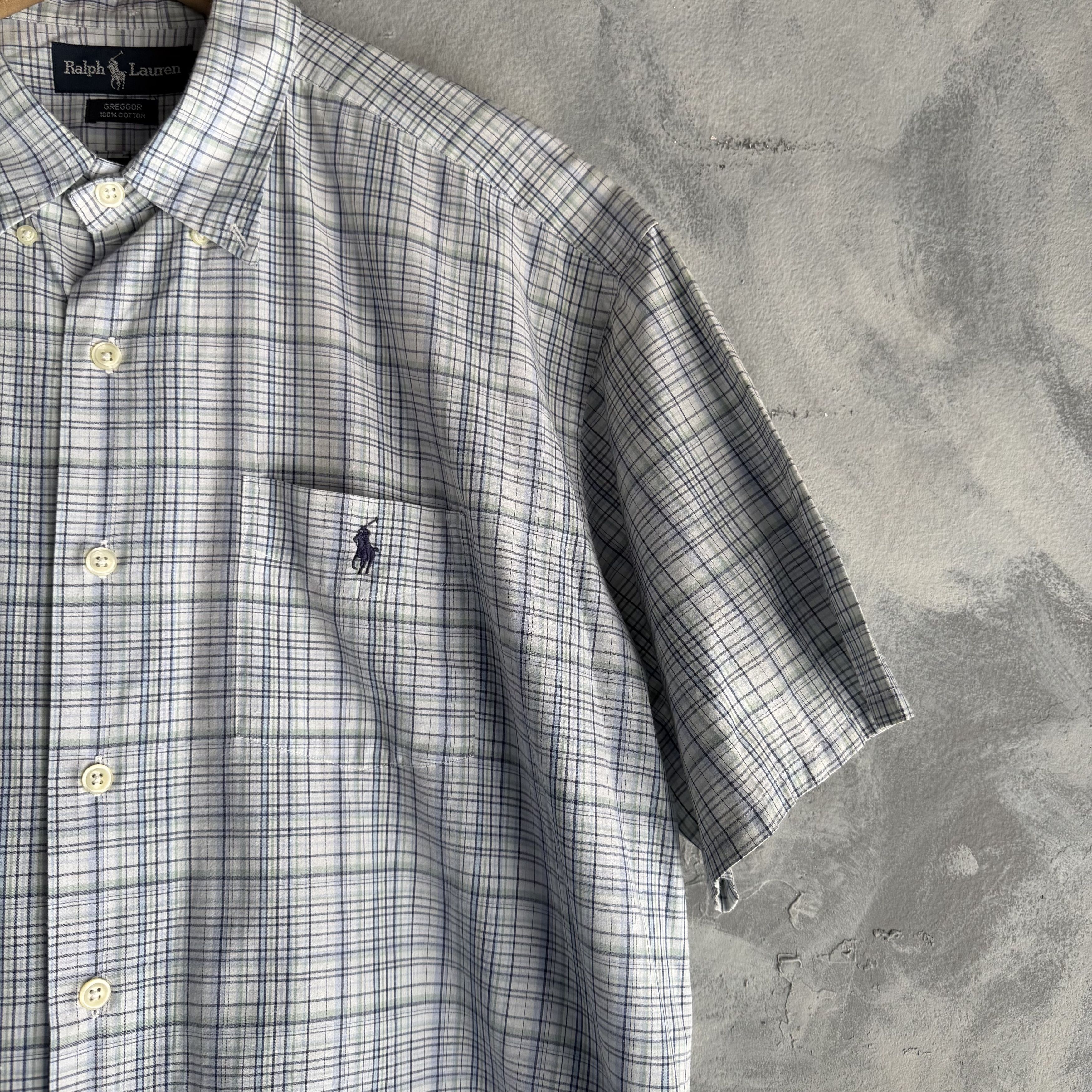 Polo Ralph Lauren Polo Ralph Lauren Shirt Mens Check Plaid Short Sleeve Size US L / EU 52-54 / 3 - 3 Thumbnail