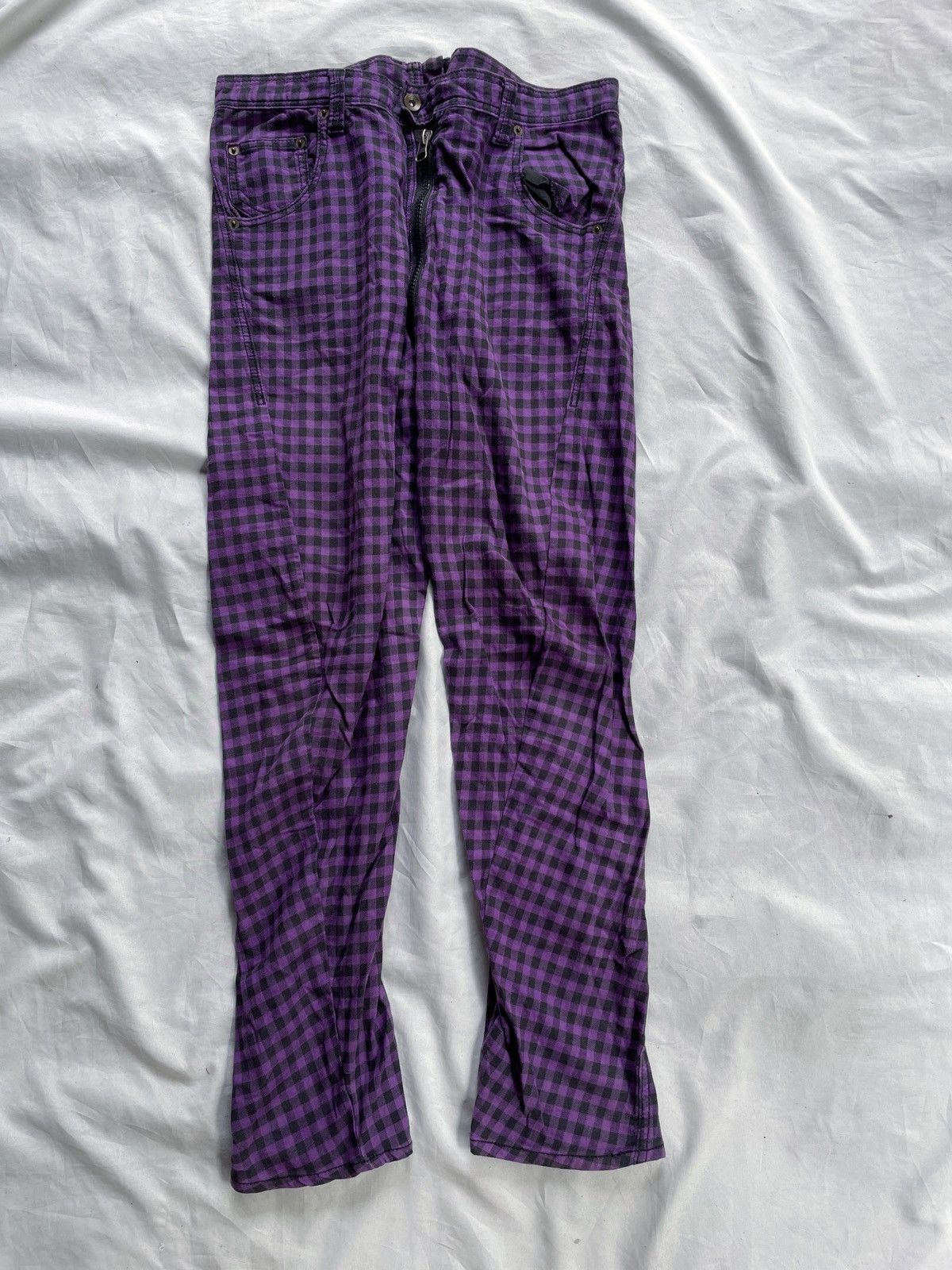 JAPANESE HIKORI PLAID PANTS STREET STYLE