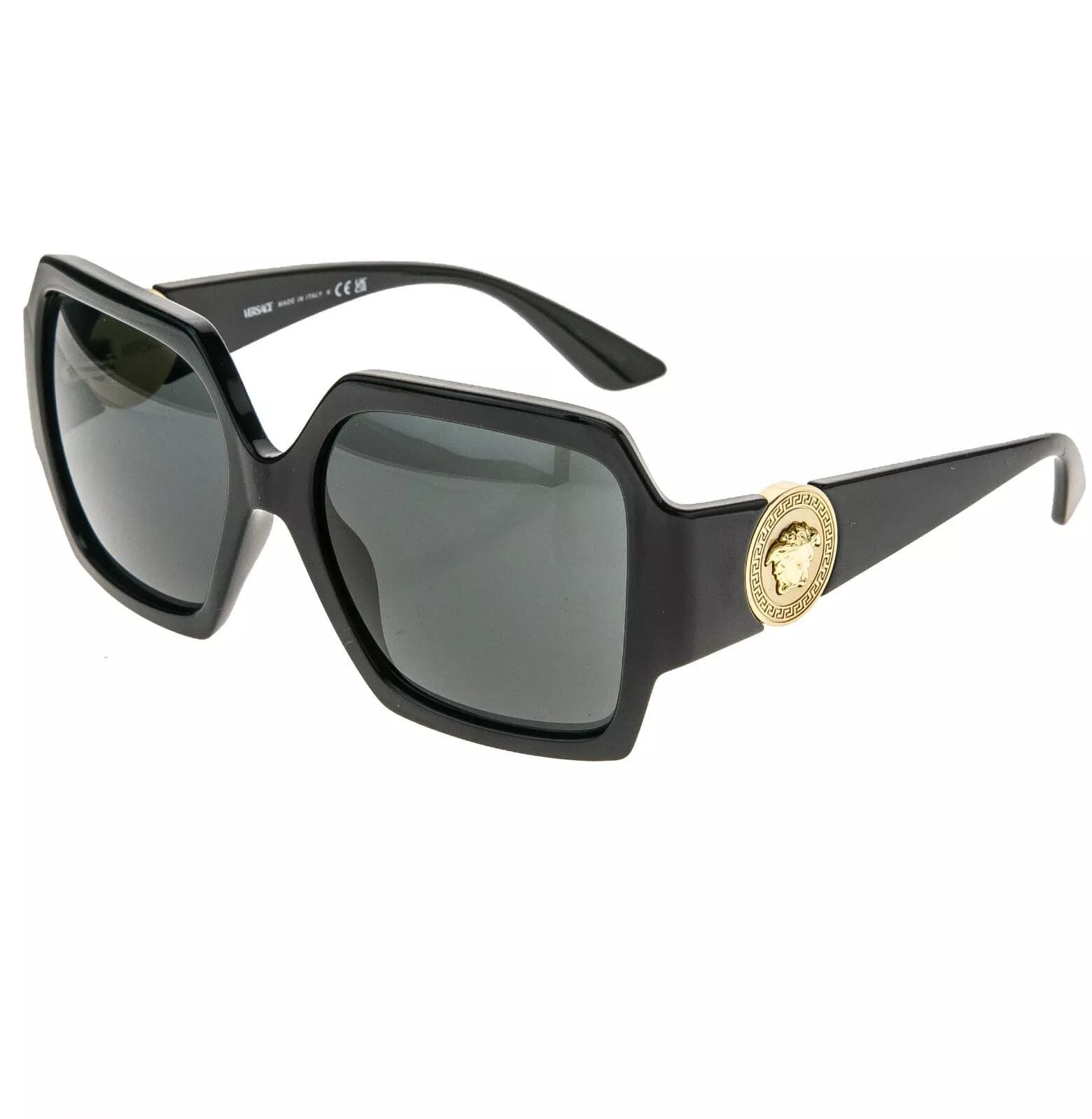 Versace VERSACE 4453 Runway MEDUSA Black Gold Emblem Stud VE4453 Size ONE SIZE - 4 Thumbnail