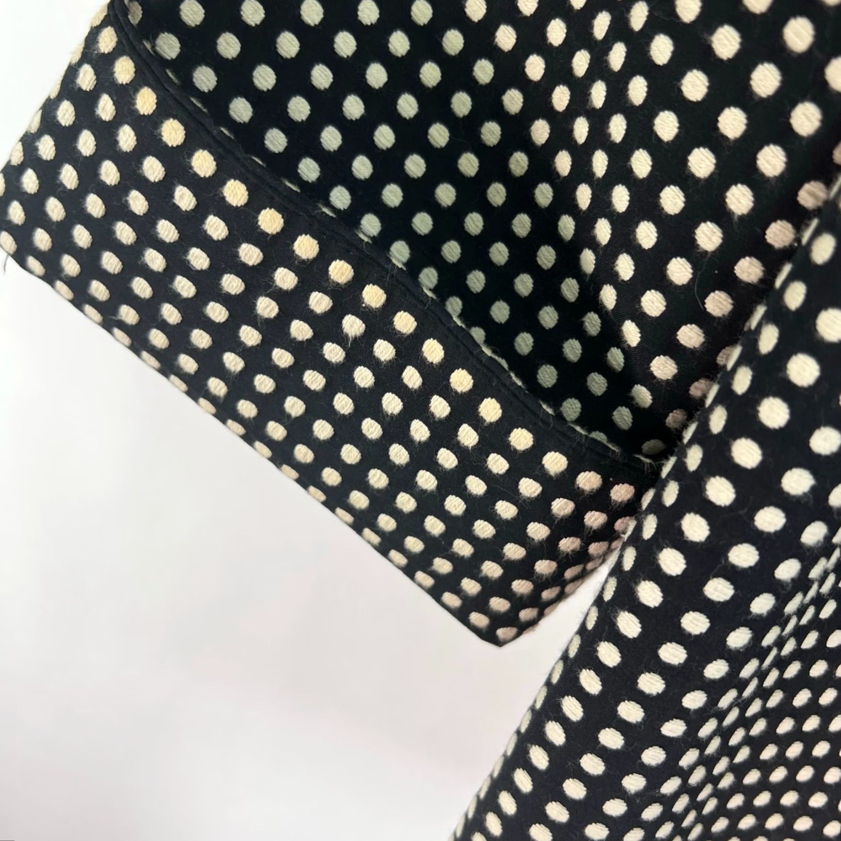 Vintage VINTAGE Josephine Blazer Jacket Polka Dot 3/4 Sleeve Women Size 8 Brown 90s Classic, Lined Pockets Mens? Size M / US 6-8 / IT 42-44 - 4 Thumbnail
