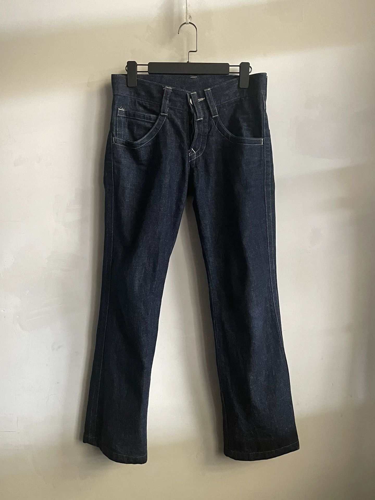 Jean Paul Gaultier Jean Paul Gaultier Wide-leg micro-pull jeans Size US 30 / EU 46 - 1 Thumbnail