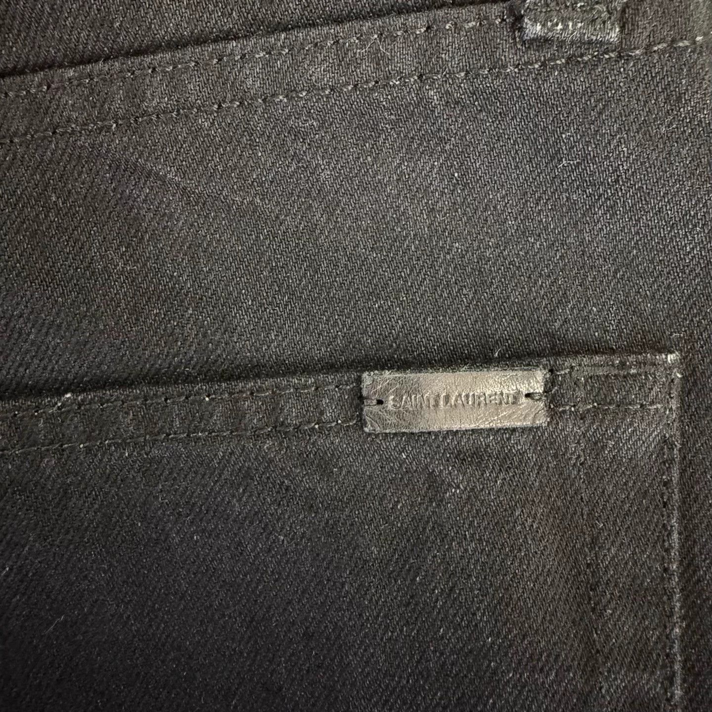 Saint Laurent Paris Saint Laurent new washed black straight jeans 29 Size US 29 - 6 Thumbnail