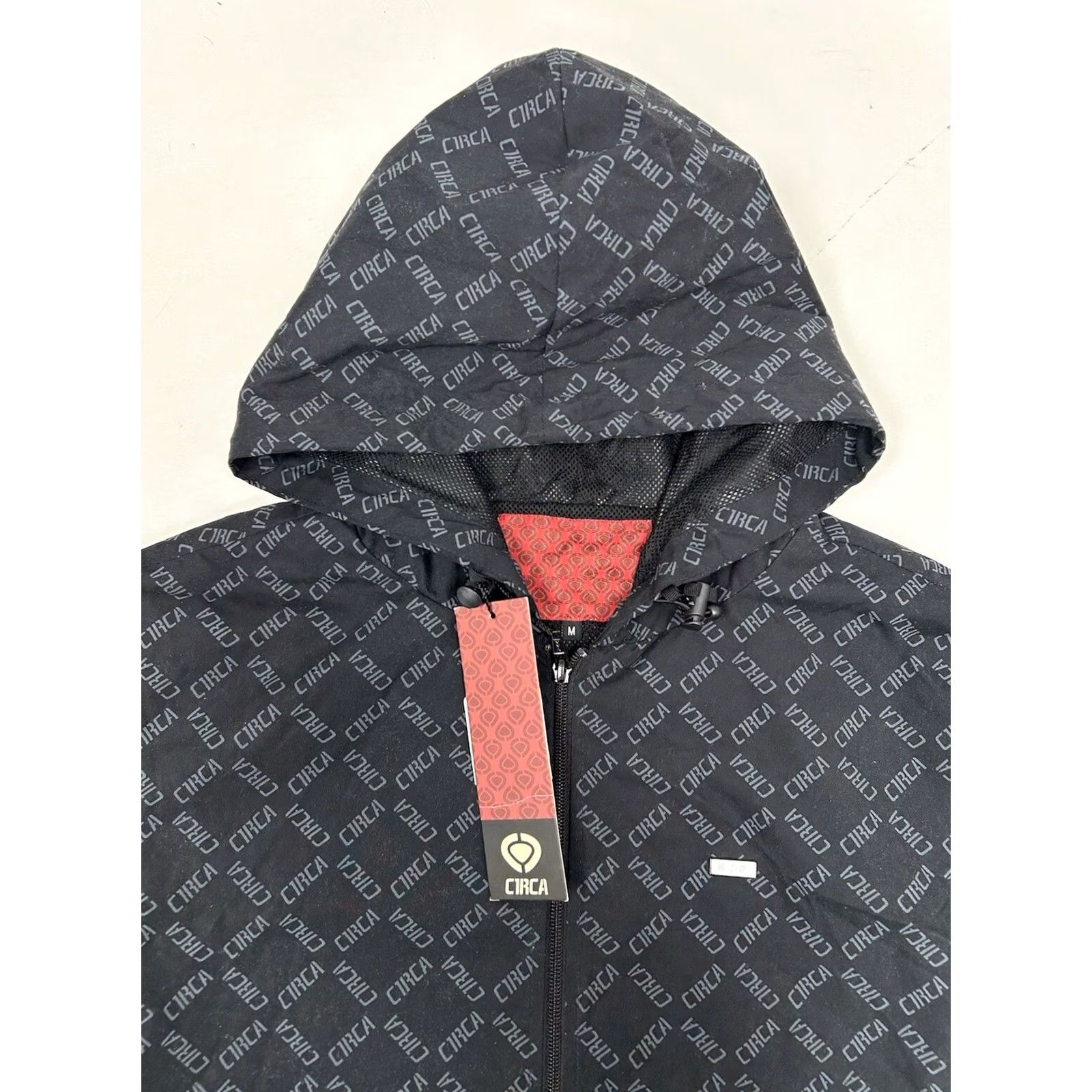 Vintage VINTAGE CIRCA Footwear Windbreaker Black M Corporate Repeat All Over Print Skate Mens Size US M / EU 48-50 / 2 - 3 Thumbnail