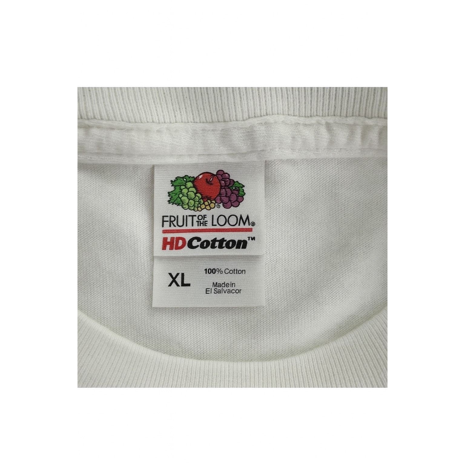 Fruit Of The Loom Vintage Fruit of the Loom Butterfly Graphic Tee White Cotton Size XL / US 12-14 / IT 48-50 - 5 Thumbnail