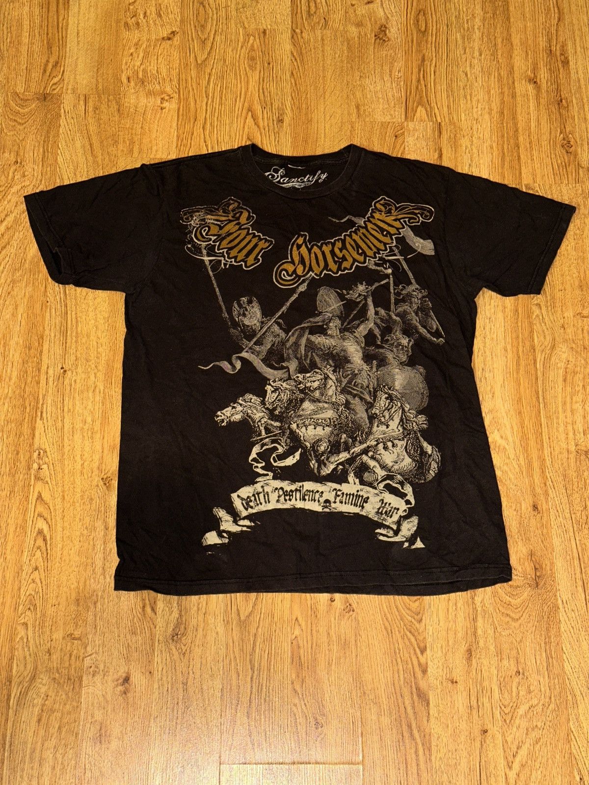 Affliction Y2K Affliction Style SANCTIFY “Death Pestilence Famine War” Size US XL / EU 56 / 4 - 1 Thumbnail
