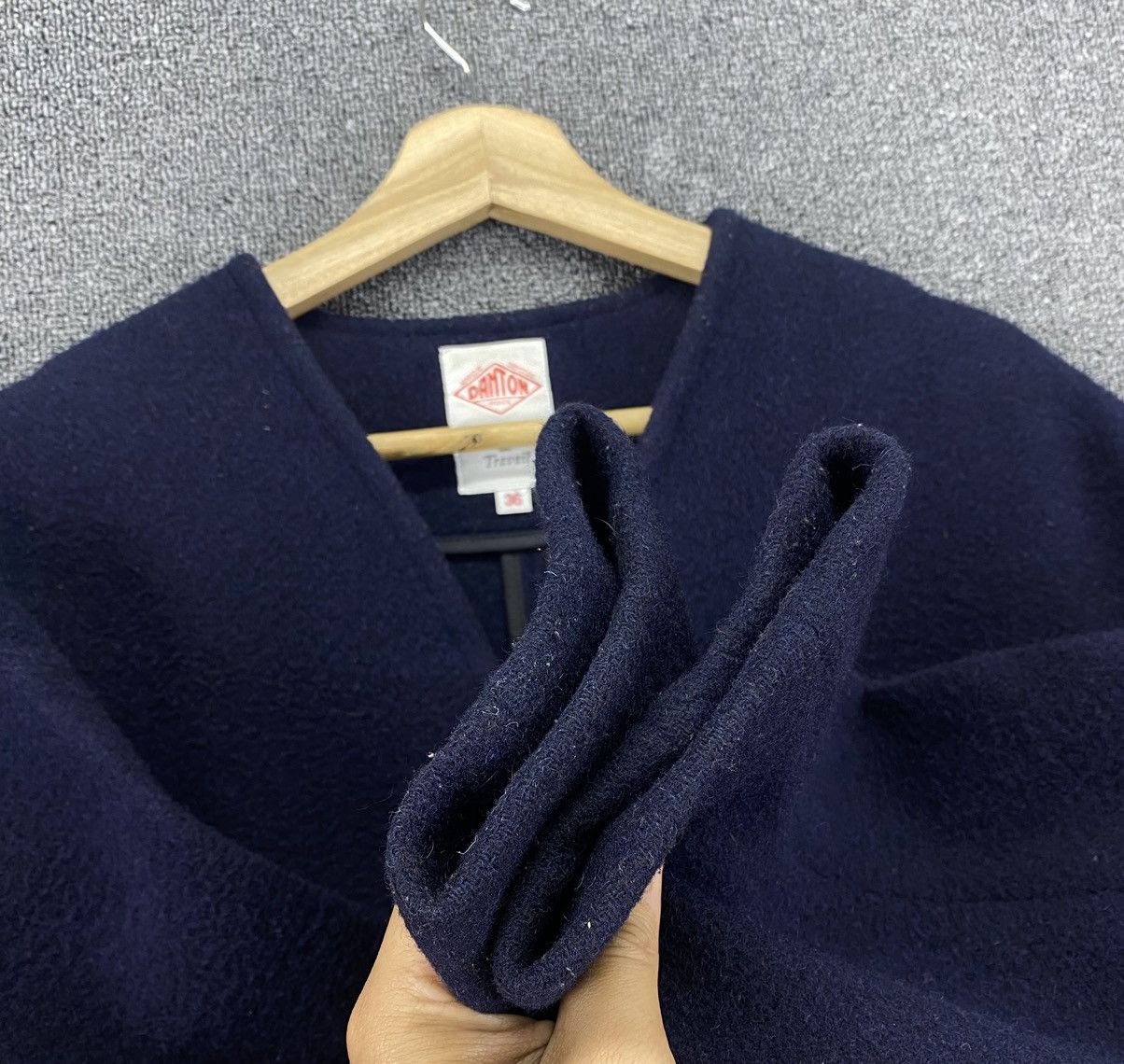 Danton Vintage Danton Vetement De Travails Wool Cardigan Jacket Size XS / US 0-2 / IT 36-38 - 11 Thumbnail