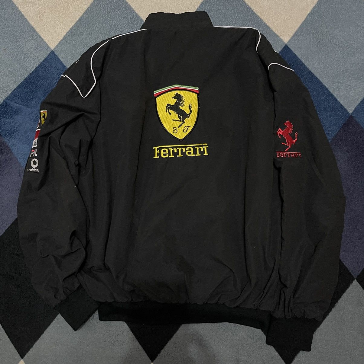 Vintage VINTAGE FERRARI BOMBER JACKET RACING Size US L / EU 52-54 / 3 - 2 Thumbnail