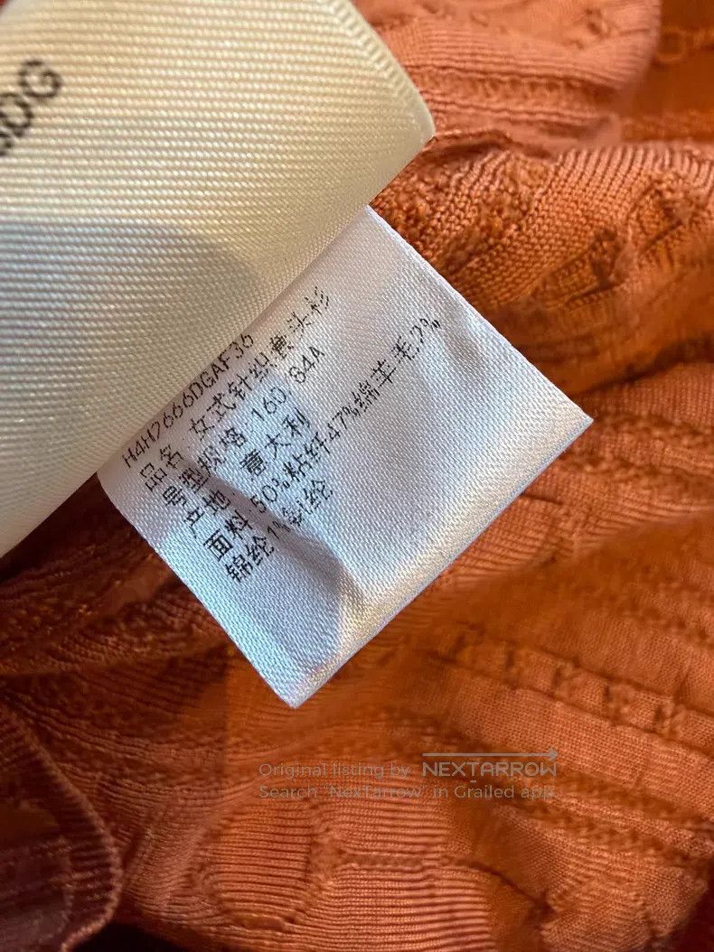 Hermes Hermes Knit Top (Orange) Size XS / US 0-2 / IT 36-38 - 3 Thumbnail