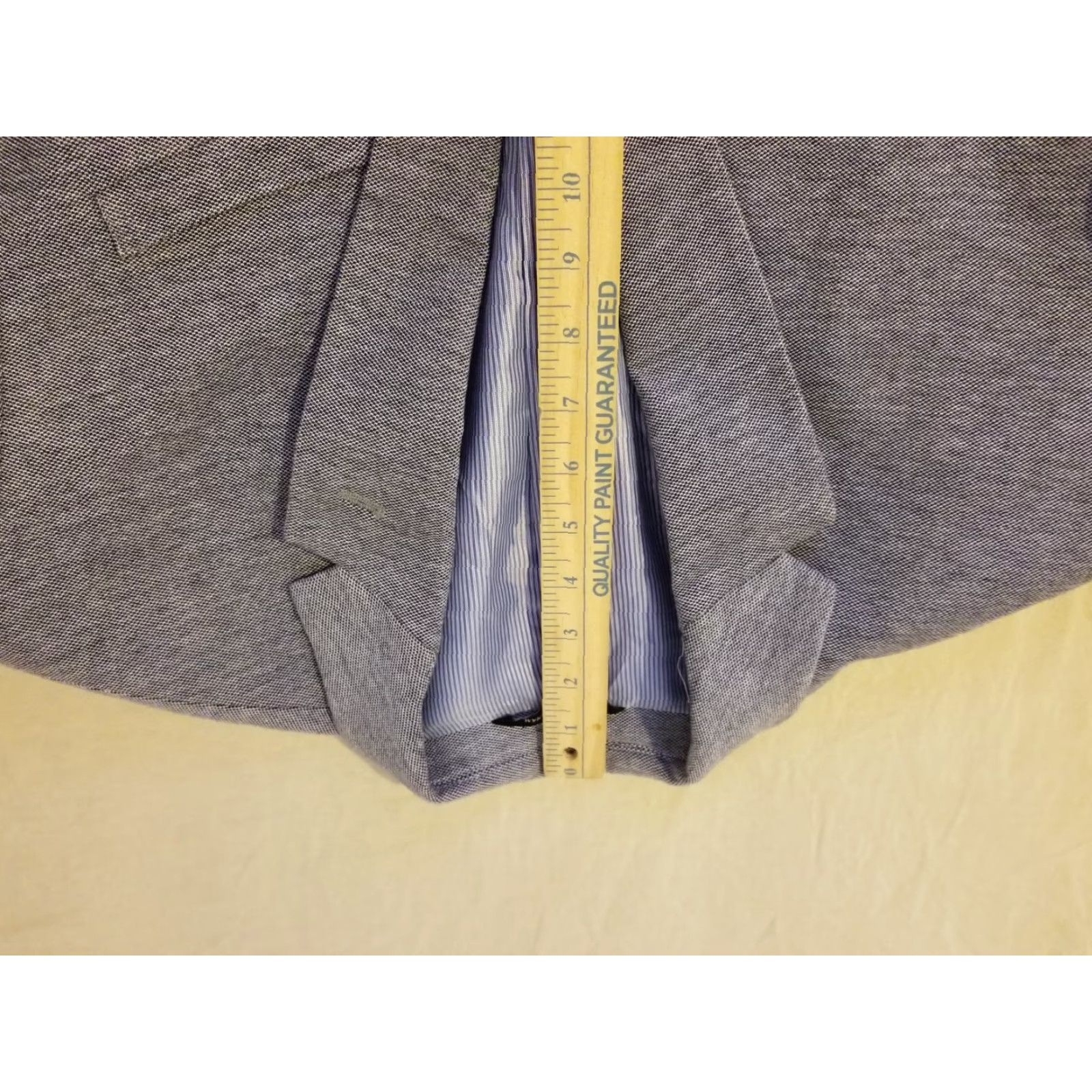 Banana Republic VINTAGE Banana Republic Mens Blazer 42R Cotton Gray Sports Jacket 2 Piece Modern Business Mens Size 42R - 5 Thumbnail
