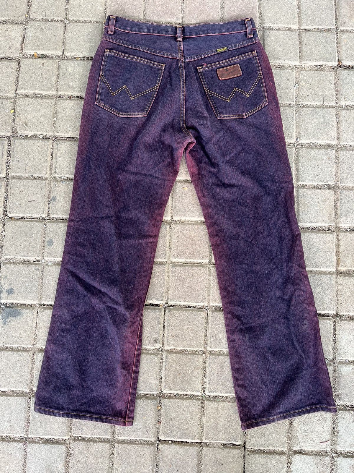 Hysteric Glamour × Japanese Brand × Wrangler Flare Crazy Purplewash Wrangler Denim Size US 29 - 14 Thumbnail