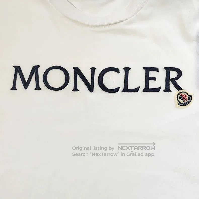 Moncler Moncler White Short Sleeve T. Size US M / EU 48-50 / 2 - 4 Thumbnail