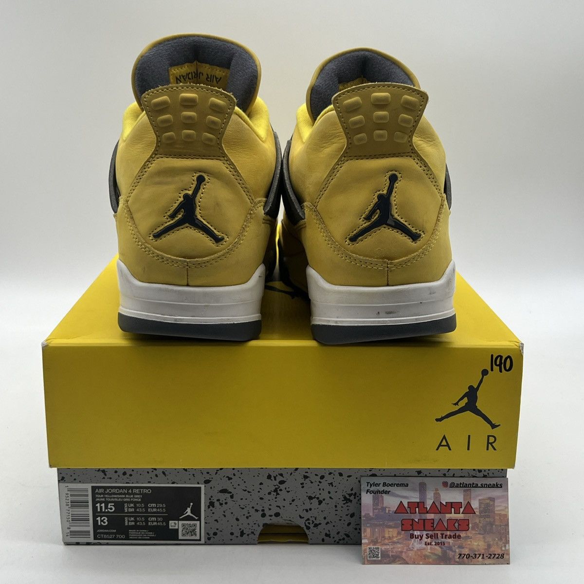 Jordan Brand Air Jordan 4 lightning Size US 11.5 / EU 44-45 - 3 Thumbnail