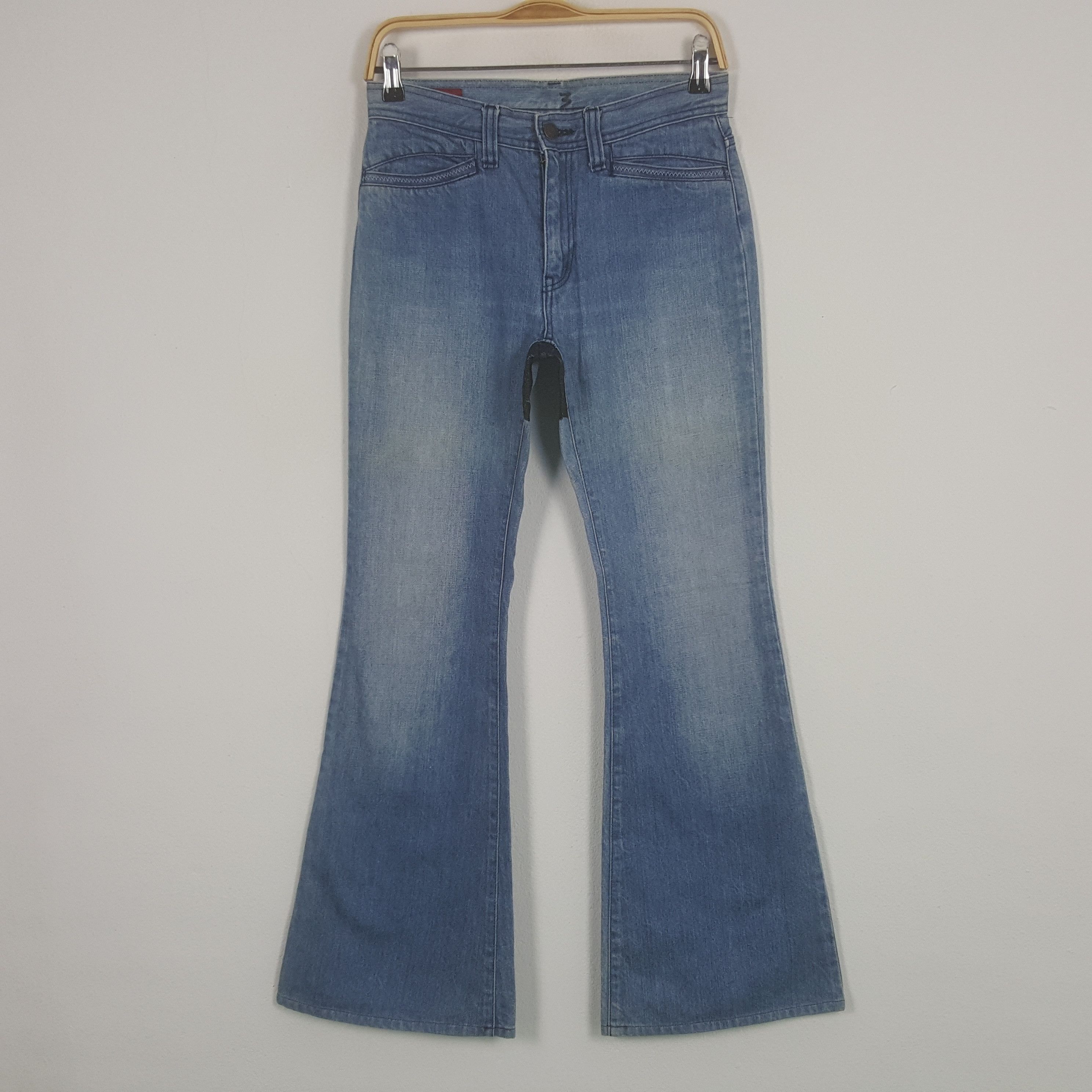 Hysteric Glamour × Japanese Brand × Vintage Vintage Hysteric Glamour Japanese Custom Art Bootcut Jeans Size US 27 - 4 Thumbnail