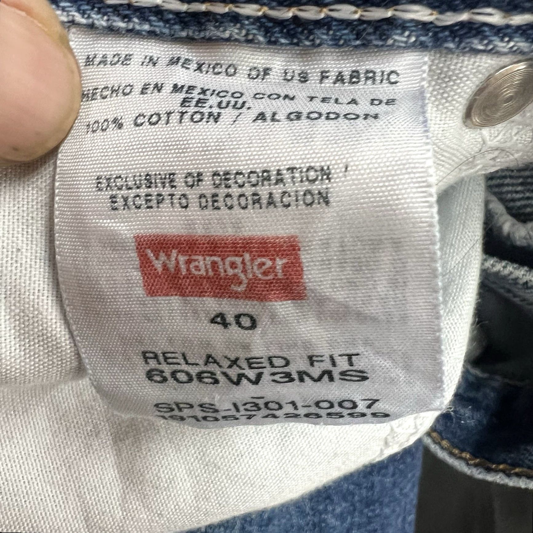 Wrangler Wrangler Denim Bermuda Shorts Men's Size 40 Blue Relaxed Fit 5-Pocket Mid Rise Summer 90s Size US 40 / EU 56 - 5 Thumbnail