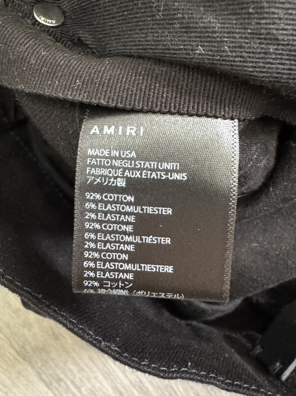 Amiri Amiri Black Bandana Thrasher Jeans Size US 31 - 10 Thumbnail