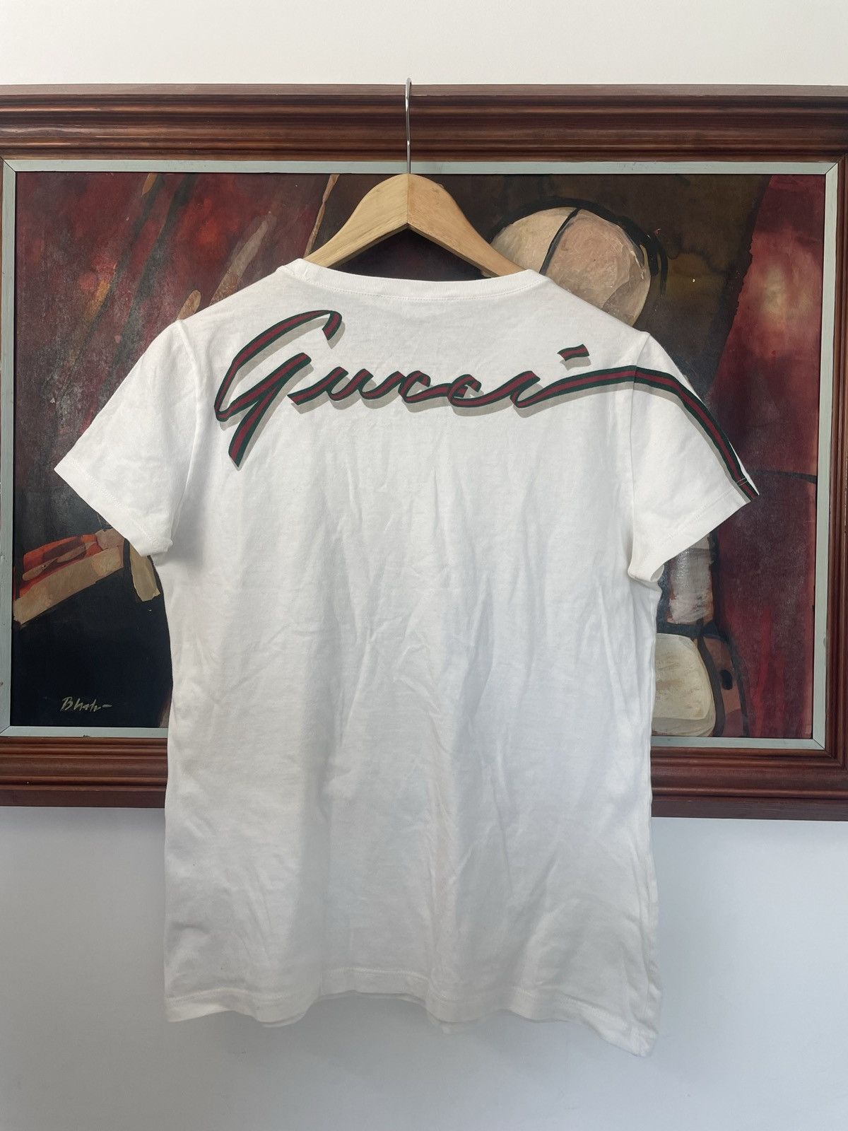 Gucci Gucci Women Tee Designer Hype Luxury Back Logo High End Size M / US 6-8 / IT 42-44 - 1 Thumbnail