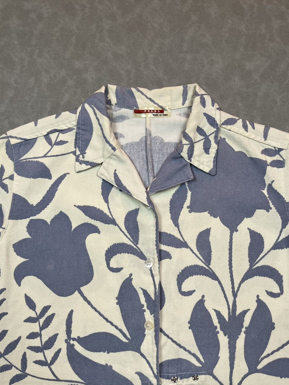 Prada Prada floral button up shirt Size S / US 4 / IT 40 - 3 Thumbnail