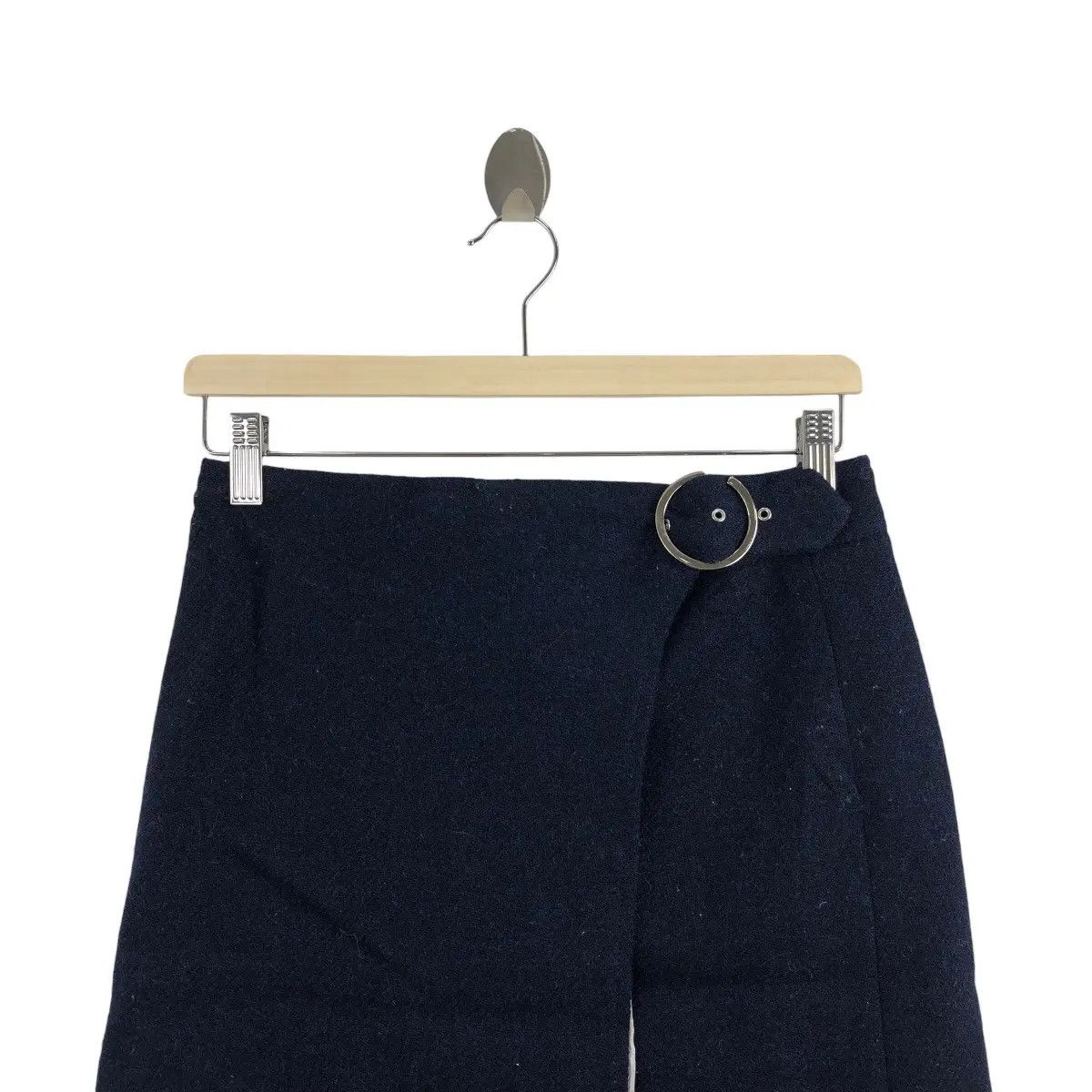 Harris Tweed Vtg HARRIS TWEEED Hand Woven A-Line Wrap Mini Skirt Pencil Size 28" / US 6 / IT 42 - 2 Thumbnail