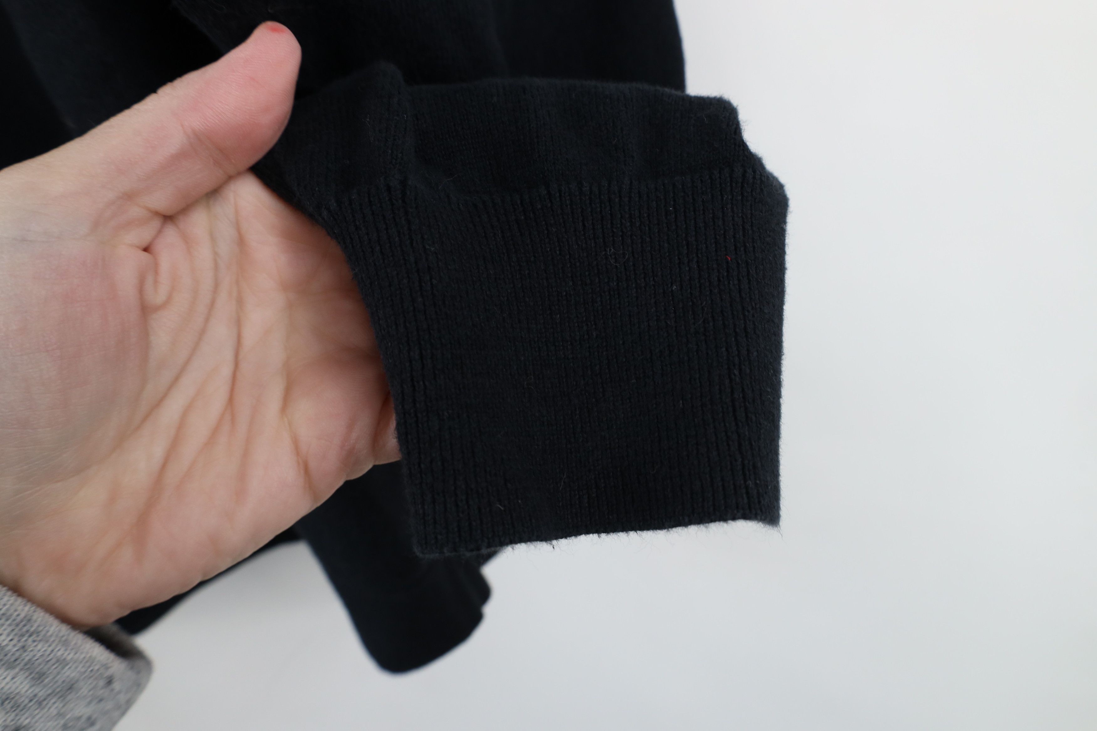 J.Crew × Vintage Vintage Y2K J Crew Blank Cotton Knit Crewneck Sweater Black Size L / US 10 / IT 46 - 5 Thumbnail
