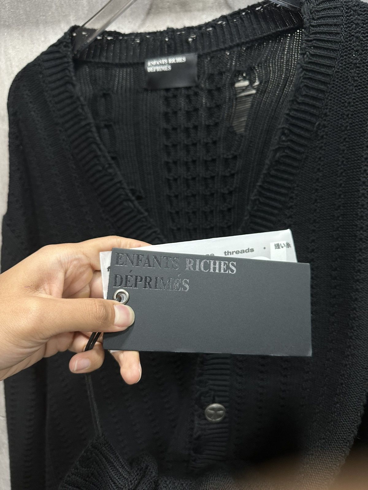 Enfants Riches Deprimes ERD Asymmetrical Knit Cardigan Size US S / EU 44-46 / 1 - 4 Thumbnail