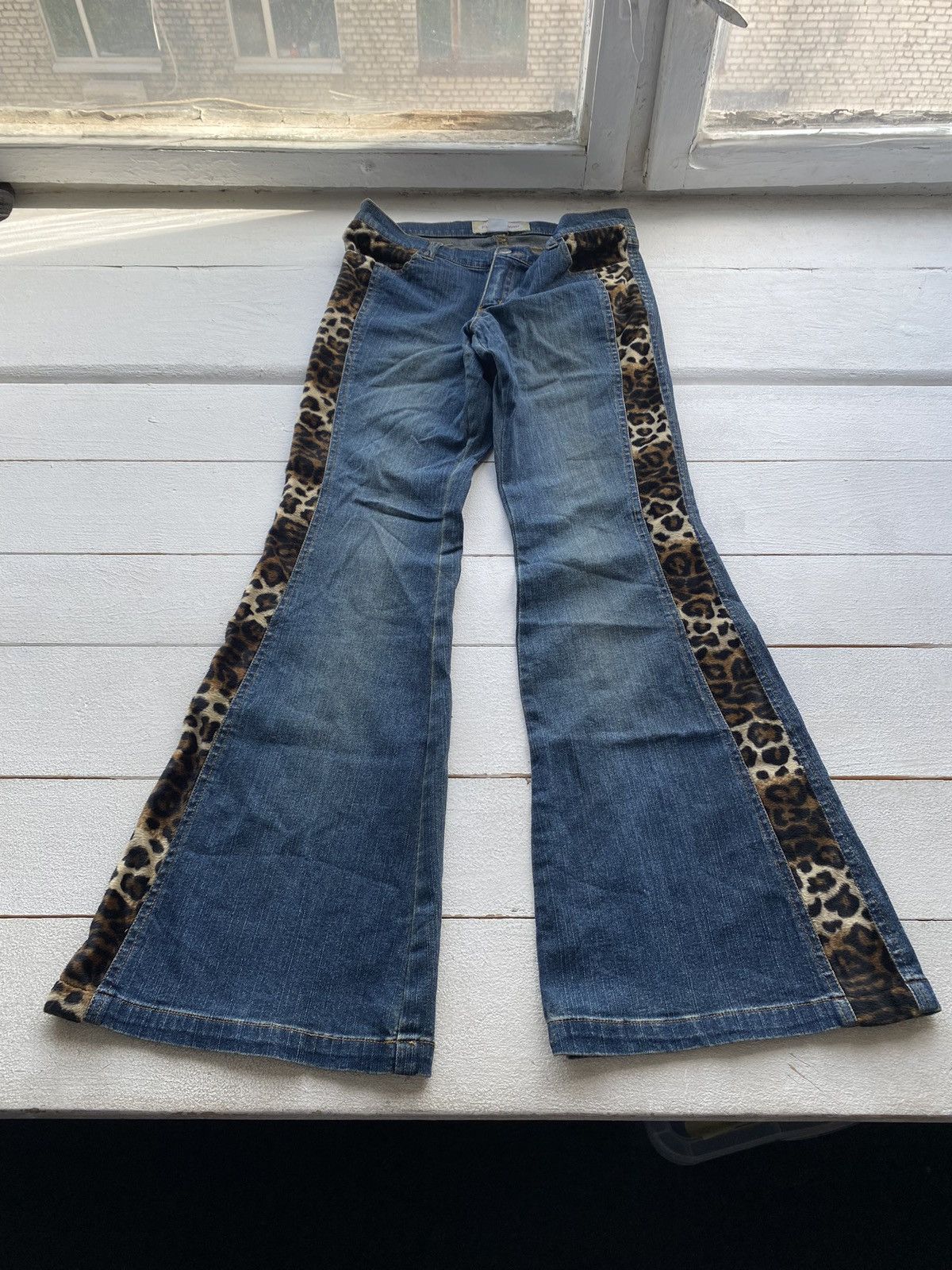 Japanese Brand × Vintage 🔥Gothic Punk Opium Emo Flared Bootcut Jeans 30 BELL RARE Size 30" / US 8 / IT 44 - 2 Thumbnail